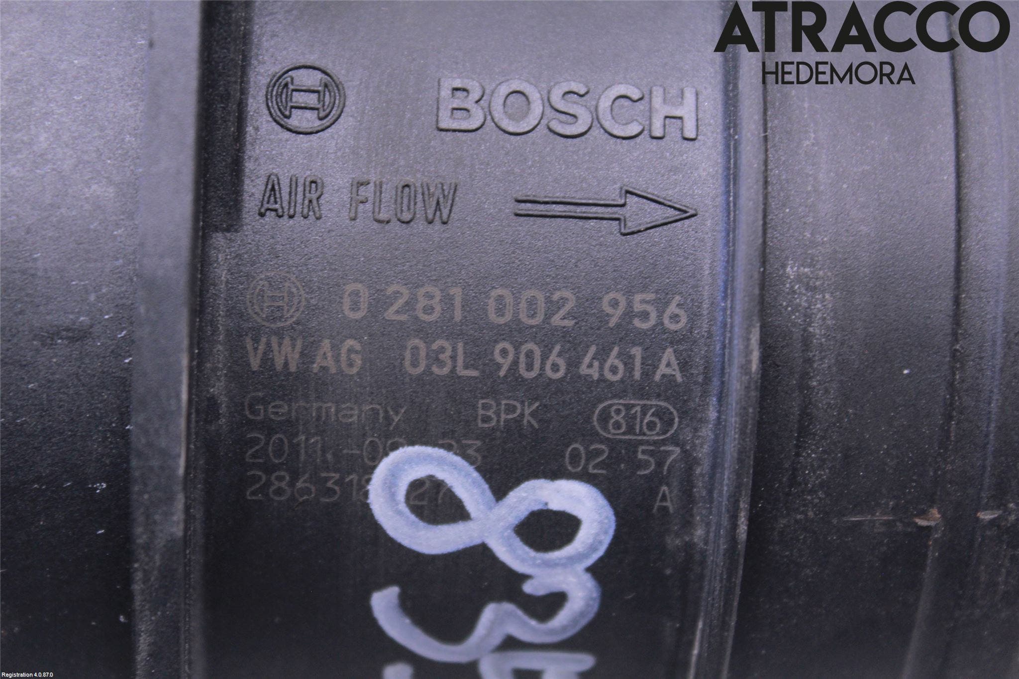 Volkswagen VW AMAROK 2H 10-22 Injluftmassamätare