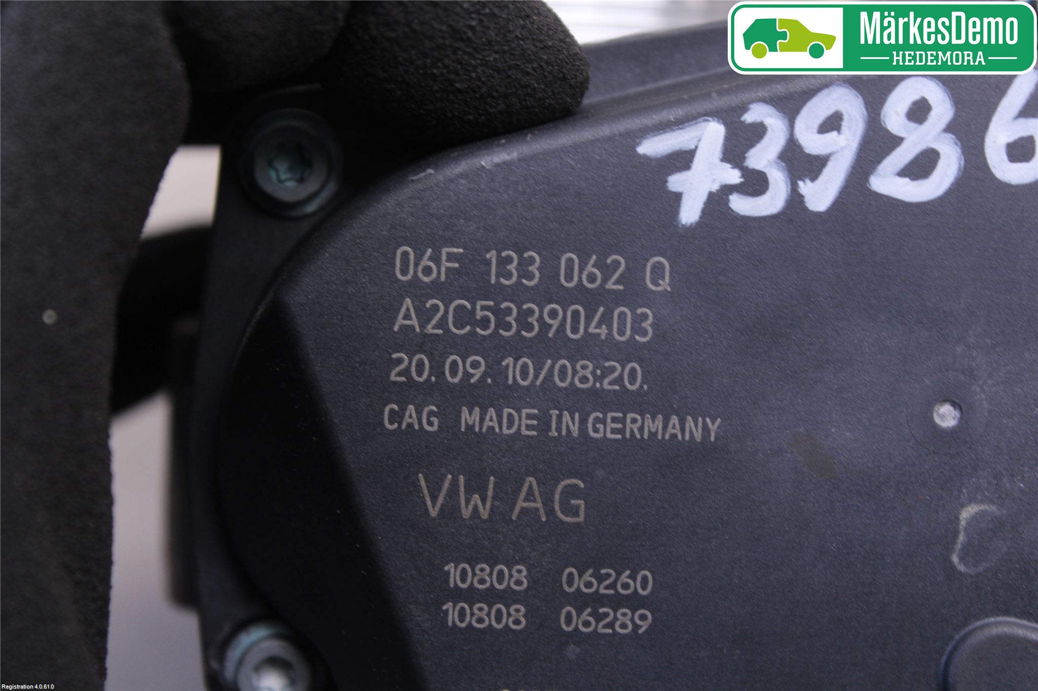 Audi A4/S4 08-11 Injspjällhus