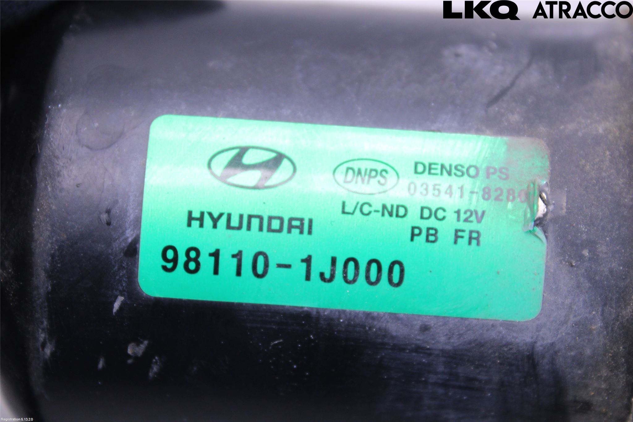 Hyundai i20 PB 09-14 Torkarmotor Vindruta