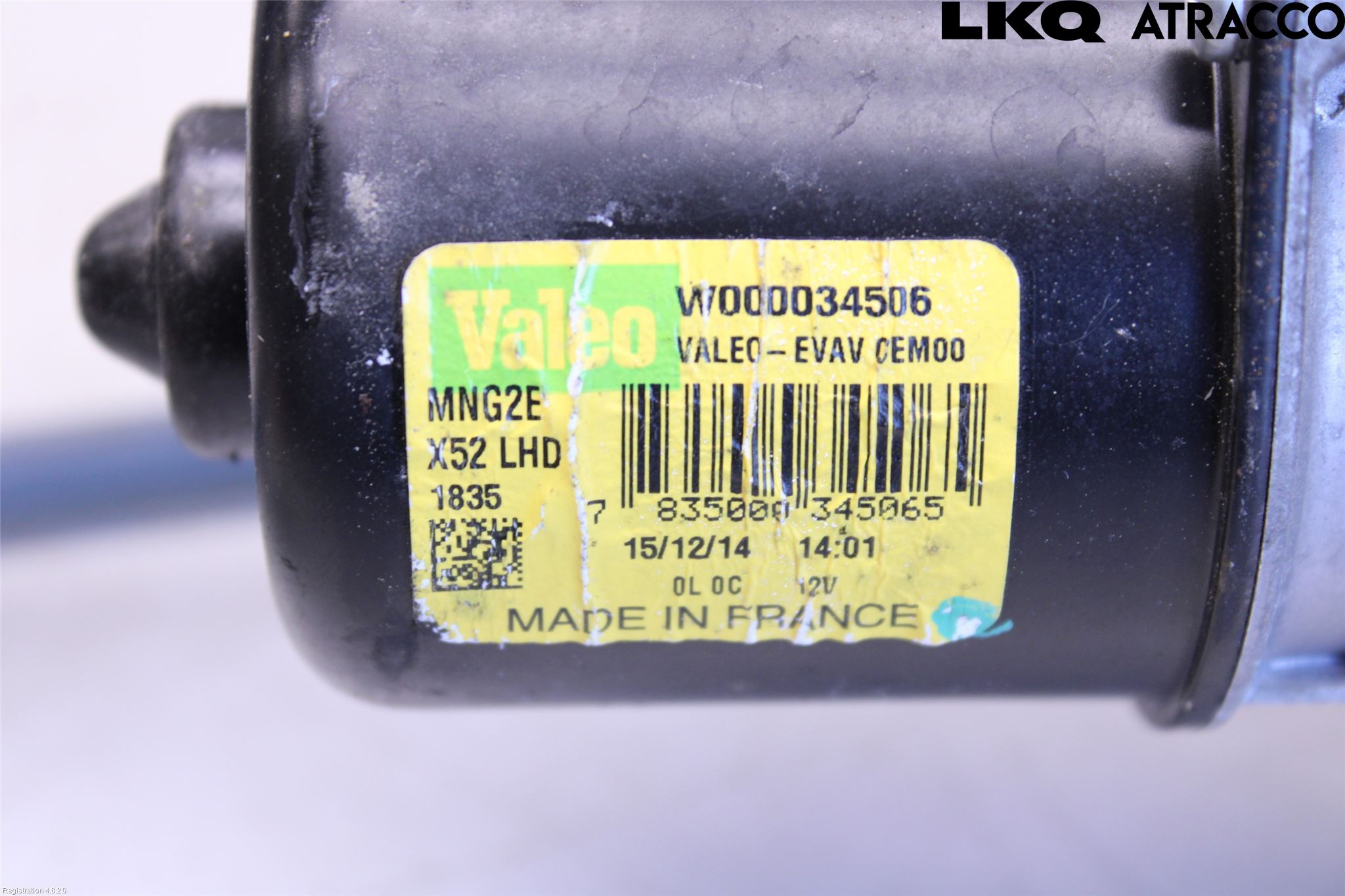 Dacia LOGAN MCV/STEPWAY Torkarmekanism Vindruta