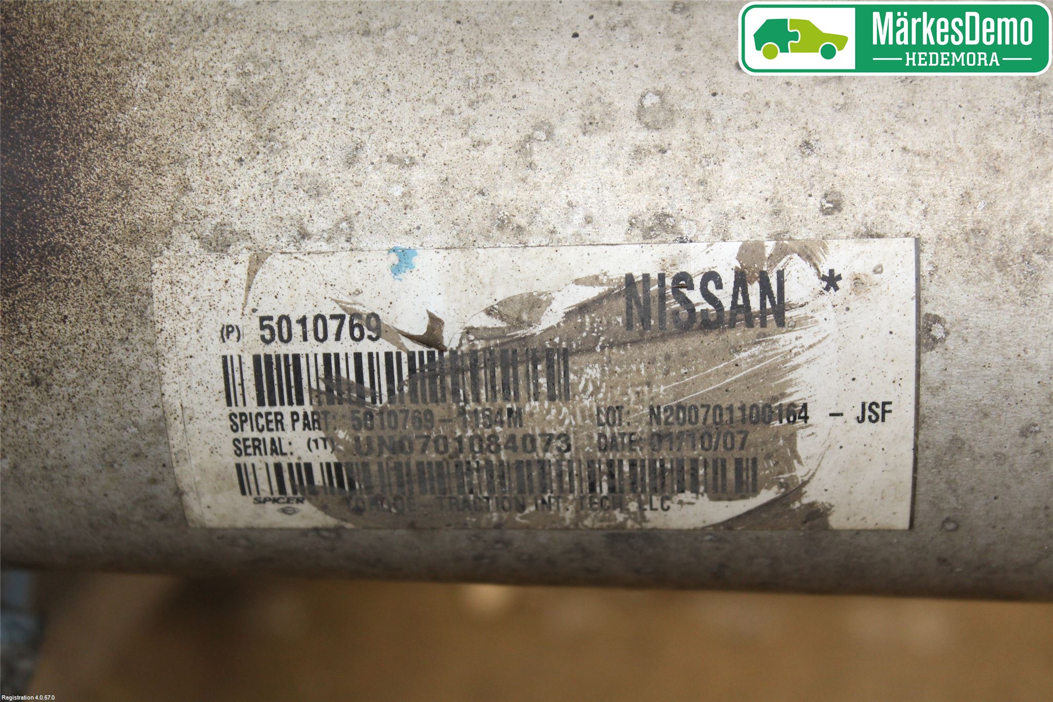 Nissan NAVARA 05-16 Mellanaxel Komp