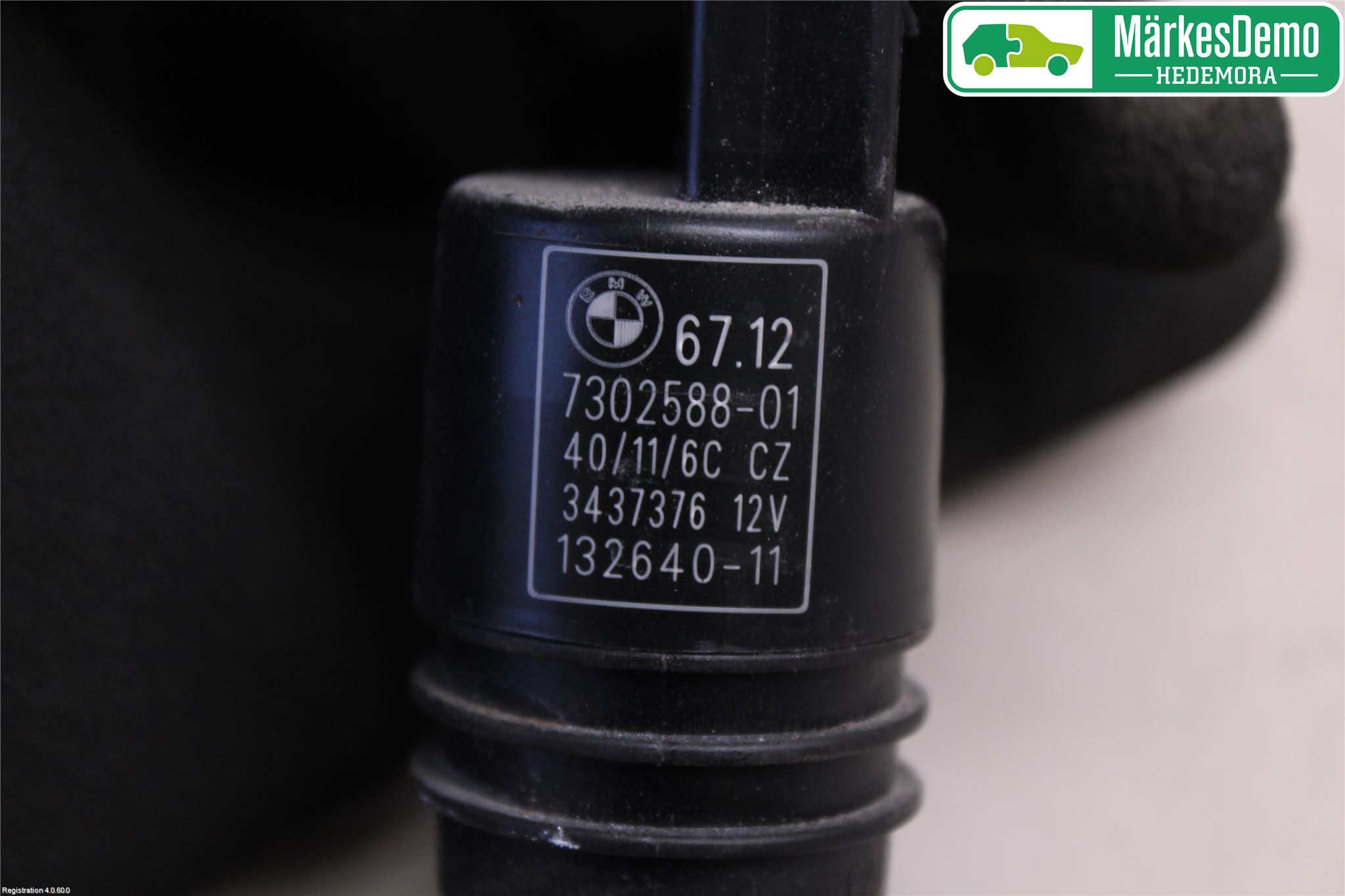 BMW 3 F30/F31/F80 12-19 Spolarpump Vindruta