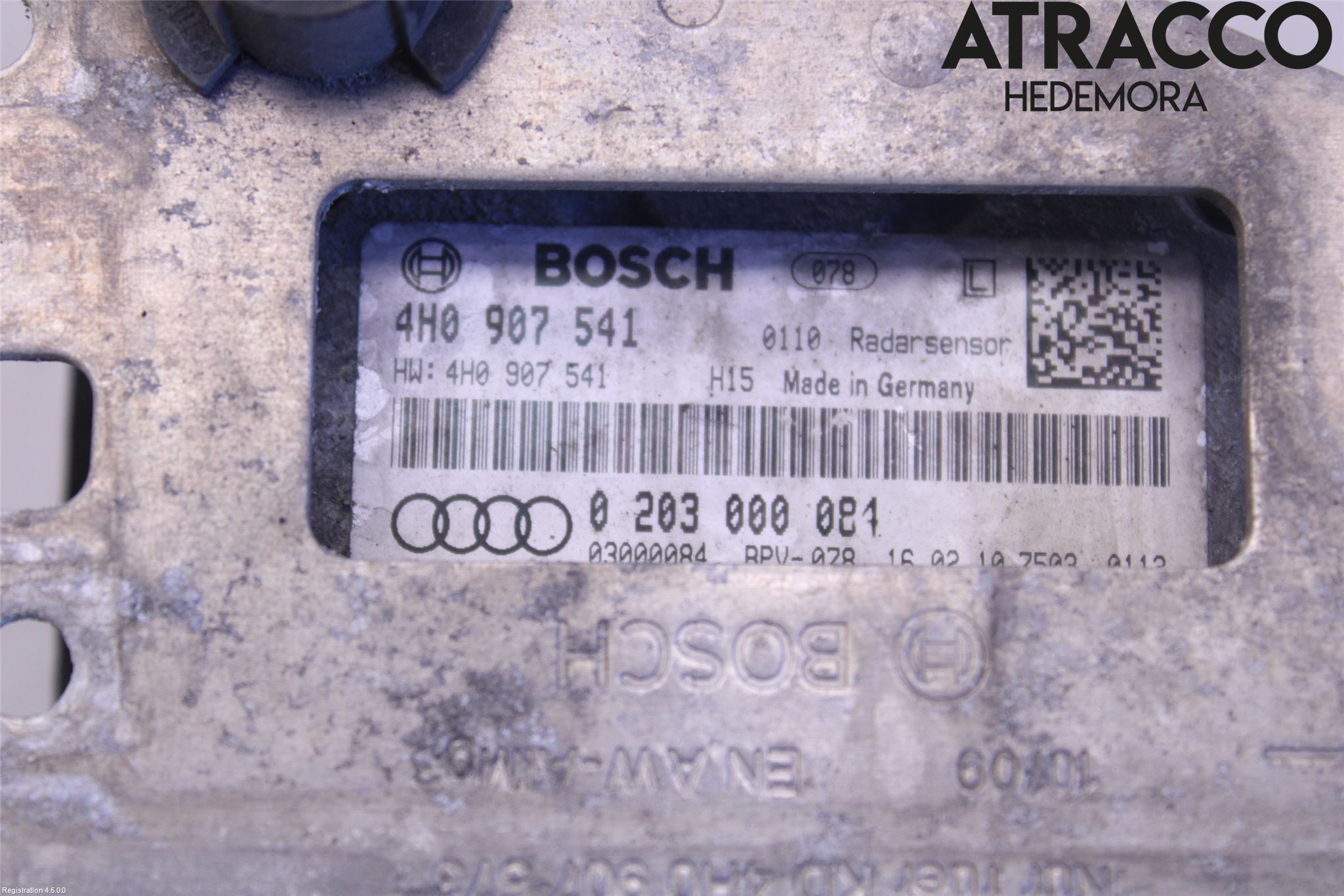 Audi A8/S8 4H 10-17 Sensor Aktivt Kollisionsskydd