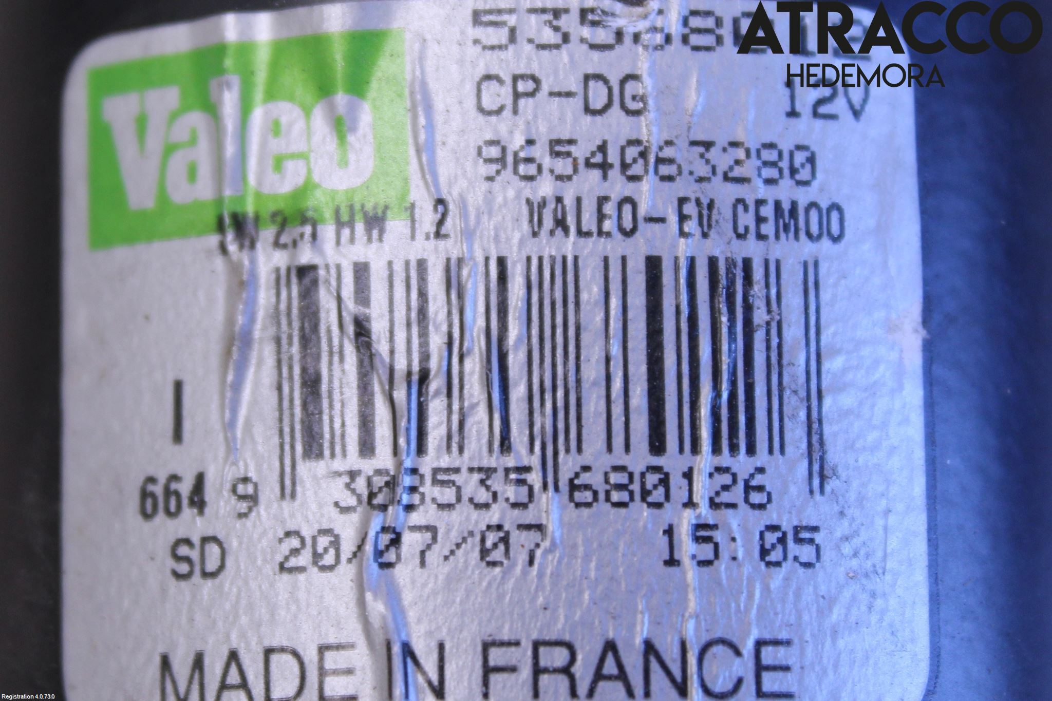 Citroen C4 GRAND PICASSO 07-13 Torkarmotor Vindruta