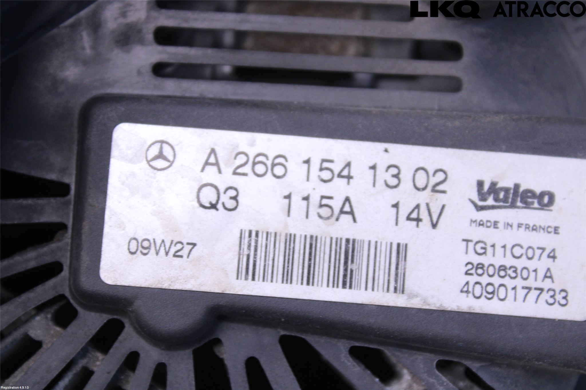 Mercedes-Benz MB B-KLASS (W245) 05-12 Generator