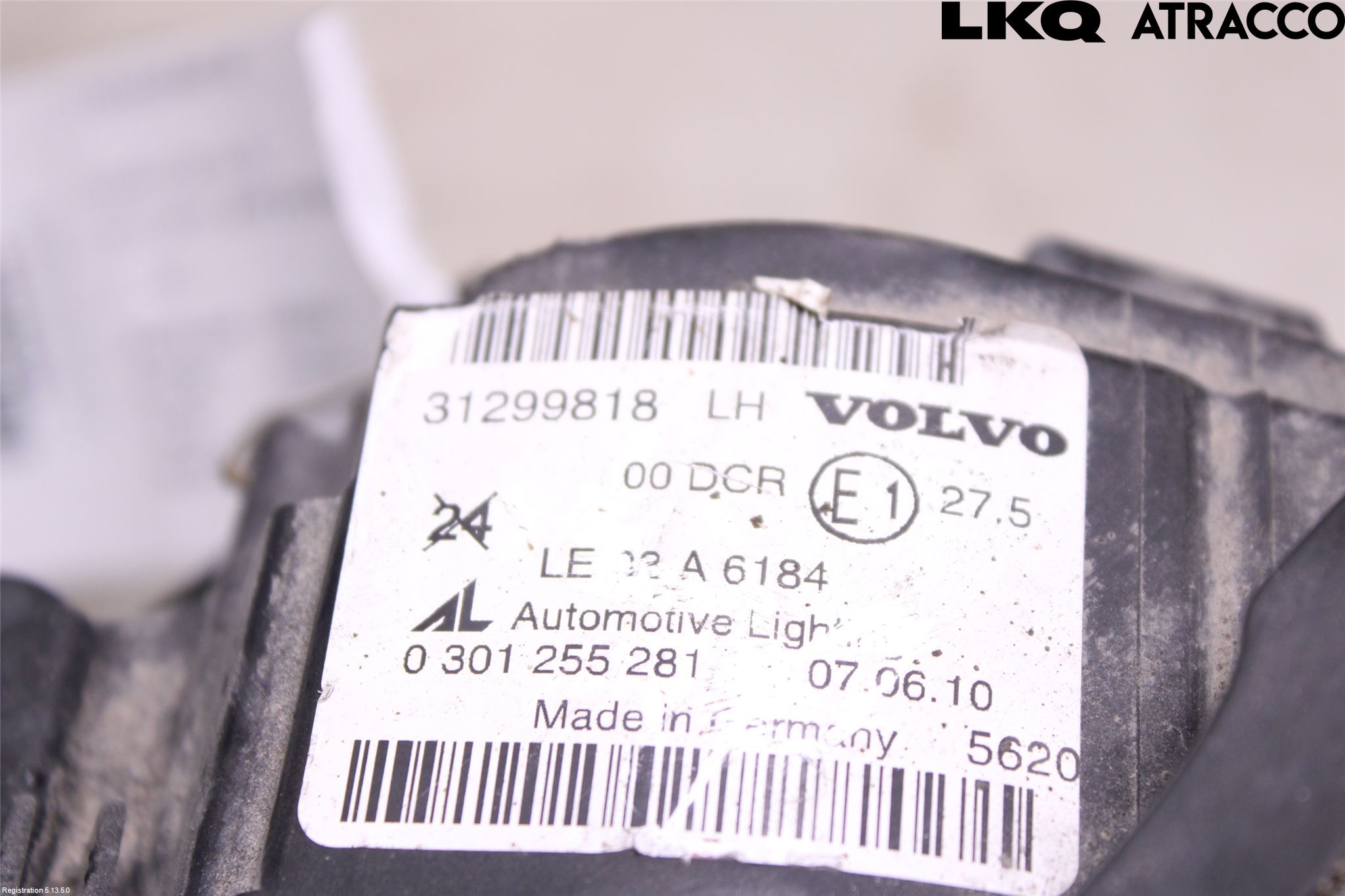 Volvo C30 10-13 Strålkastare Vänster