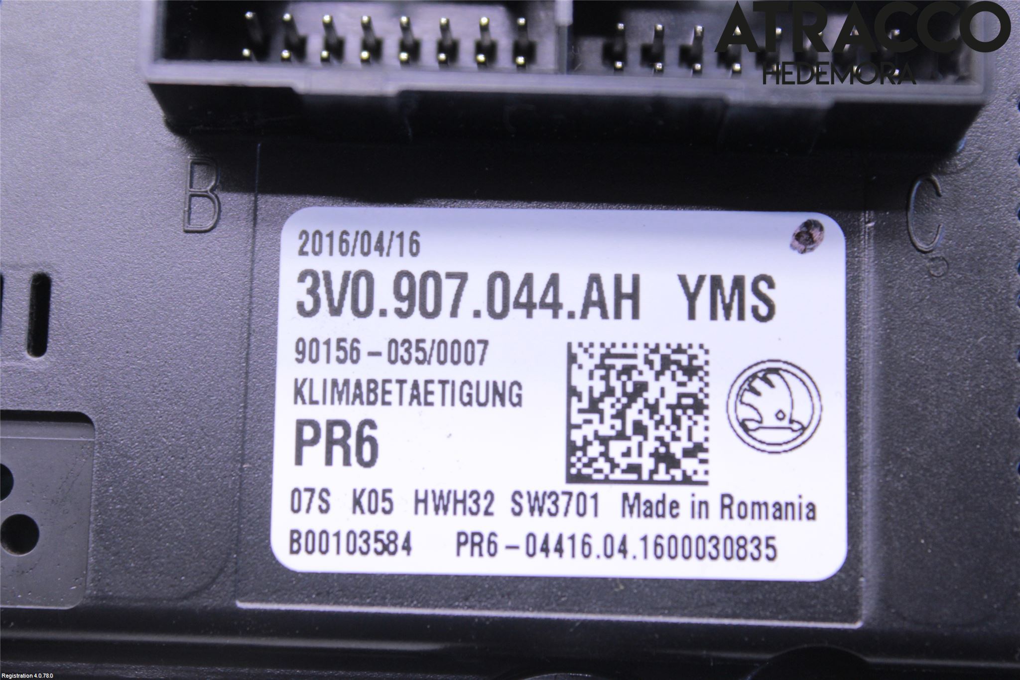 Skoda SUPERB 16-24 Ac Styrenhet Ac Manöveren