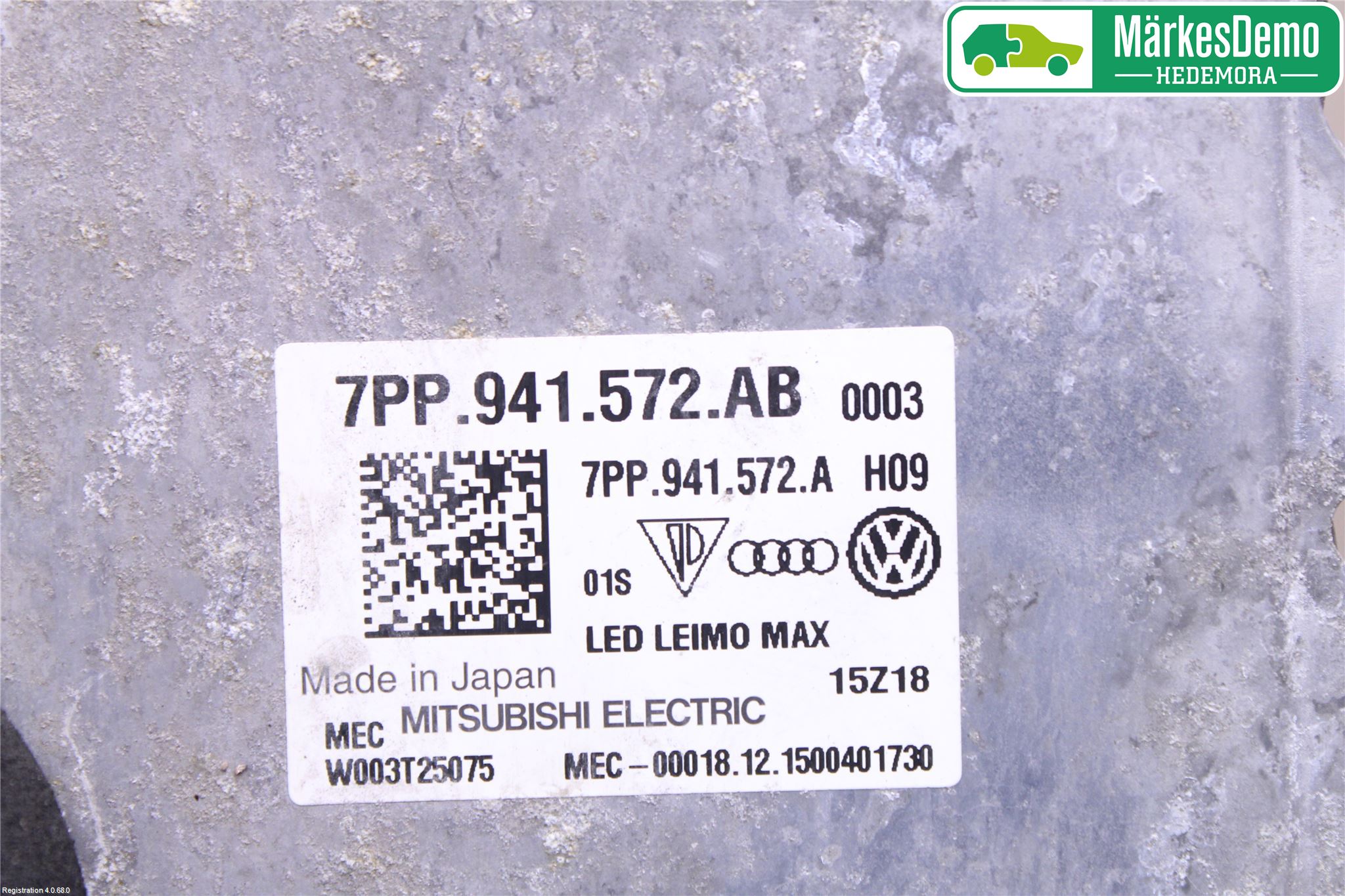 Audi A4/S4 B9 16-19 Styrenhet Strålkastare