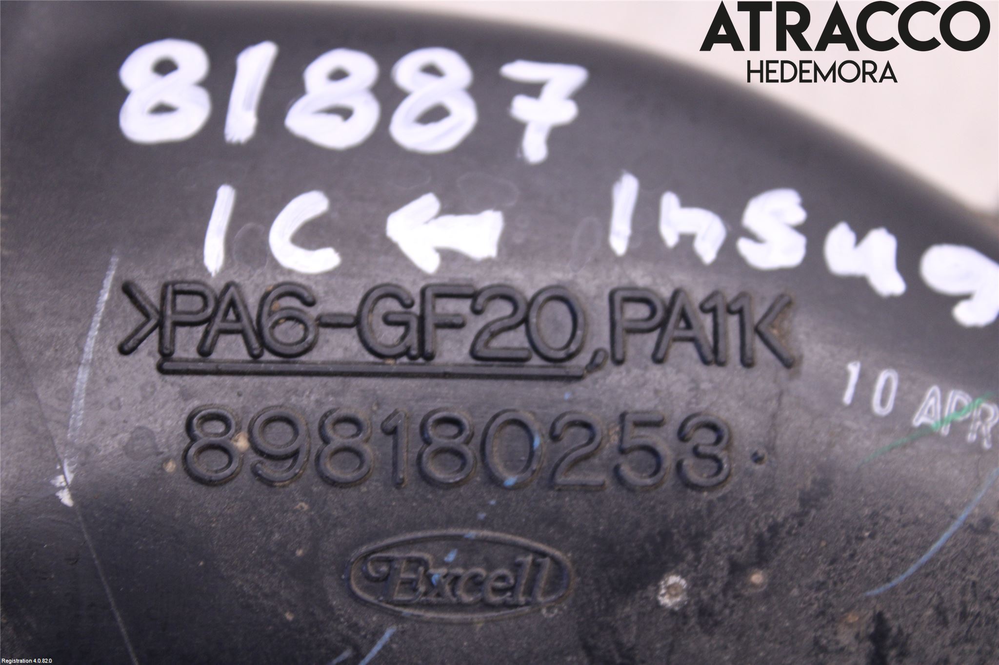 Isuzu D-MAX Laddluft-Intercoolerrör