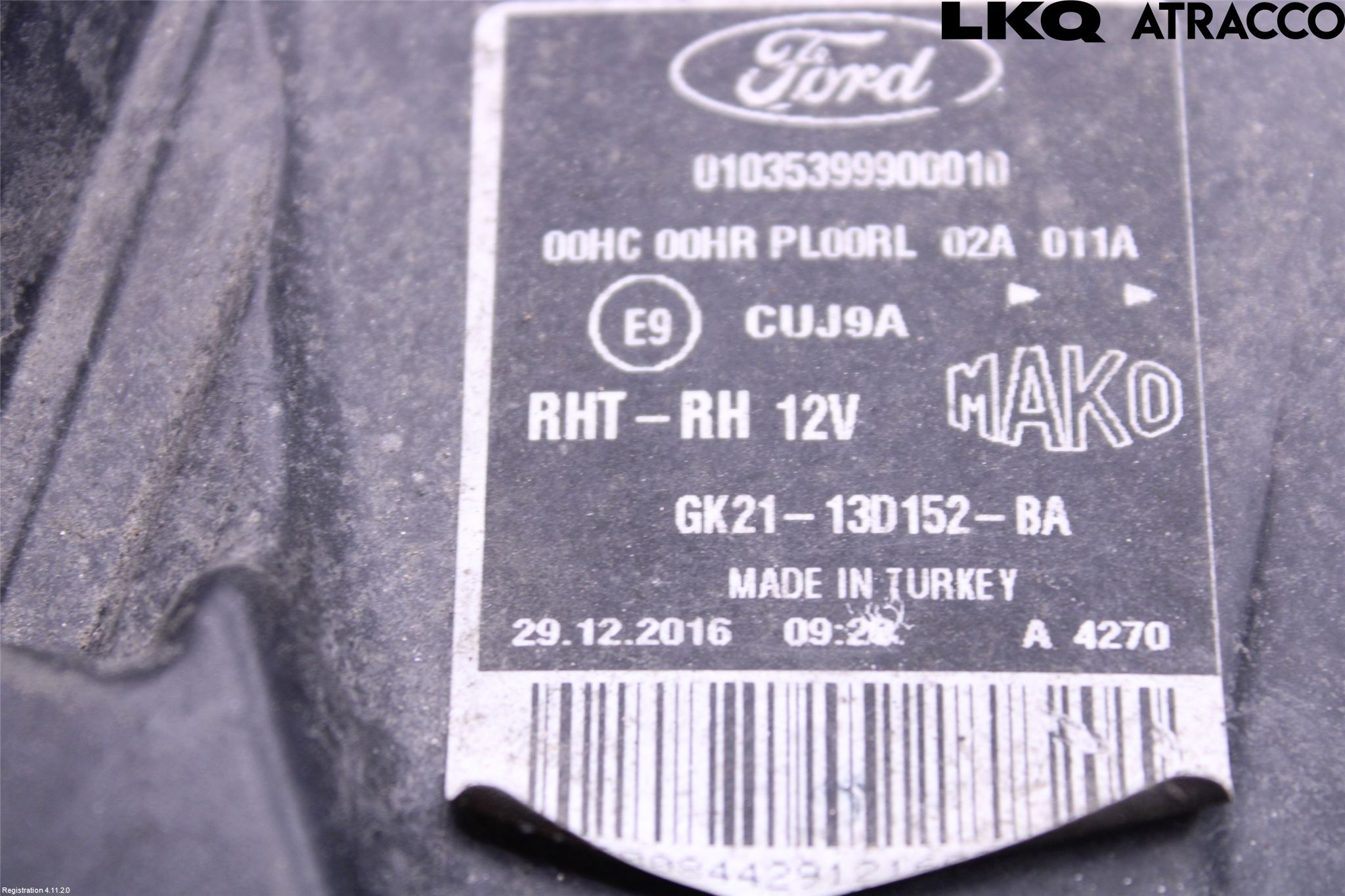 Ford TRANSIT SKÅP/BUSS 14-22 Strålkastare Höger