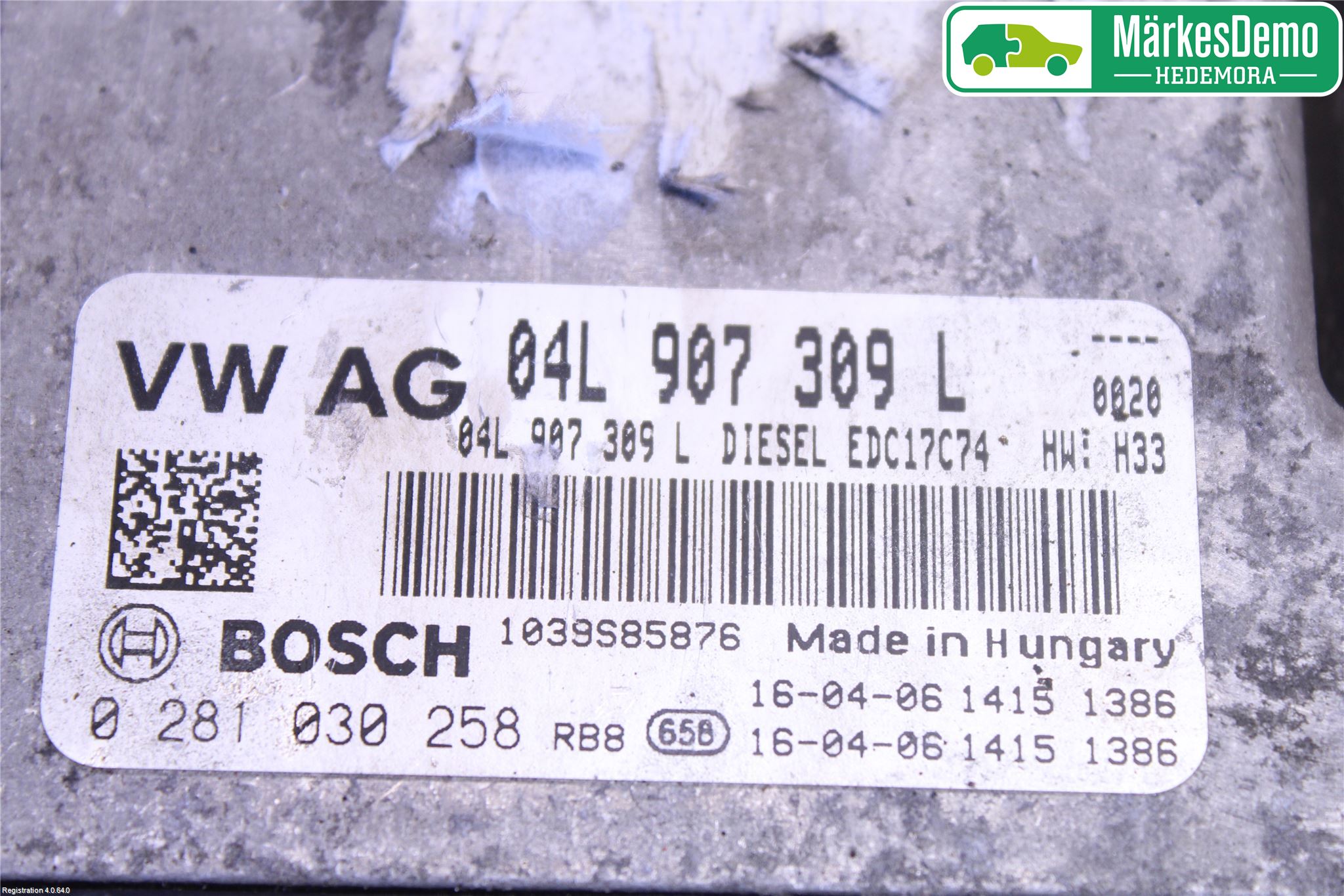 Audi A4/S4 B9 16-19 Styrenhet Insprut Bensin