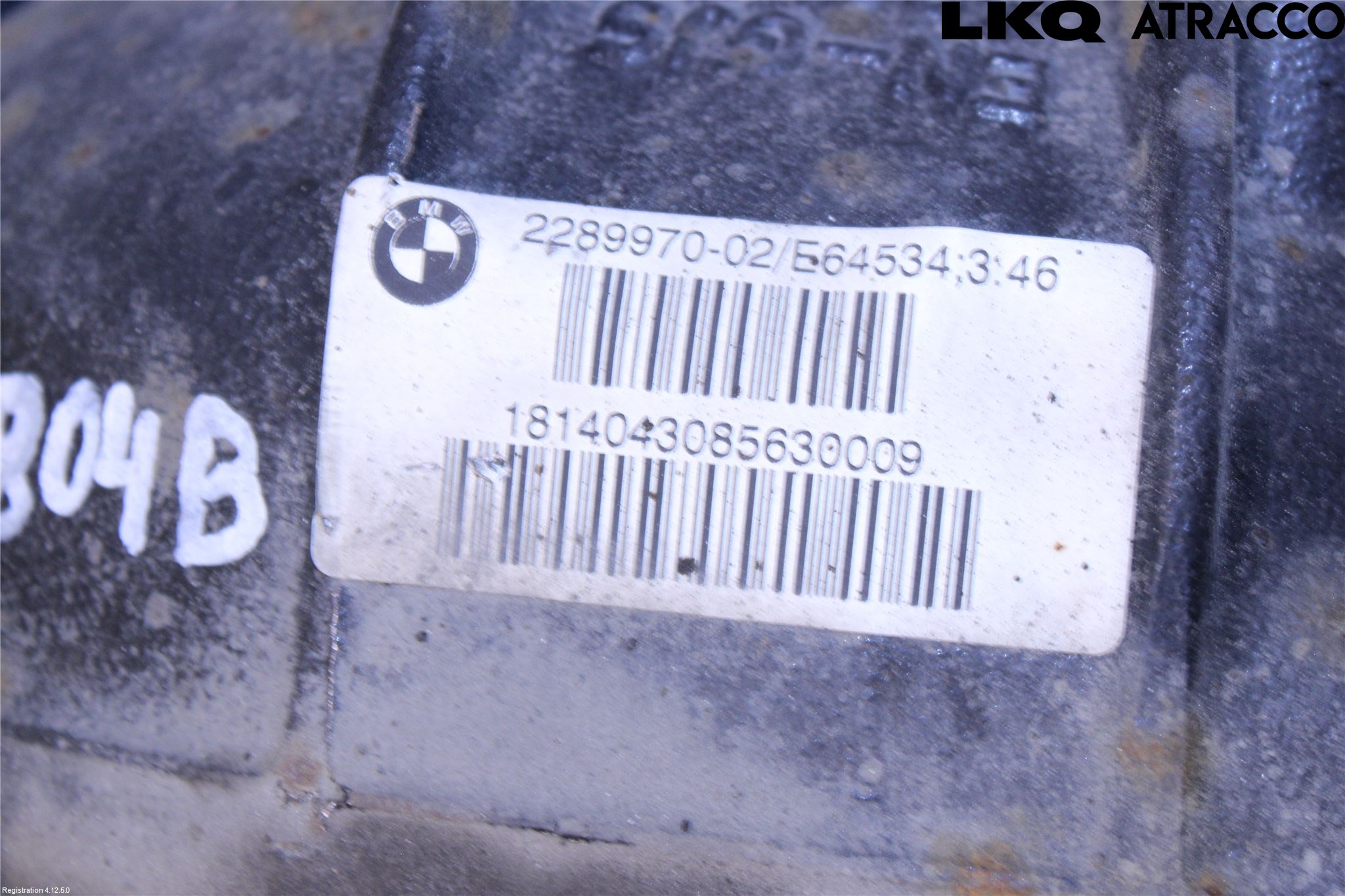 BMW 3 F30/F31/F80 12-19 Bakväxel-Diff