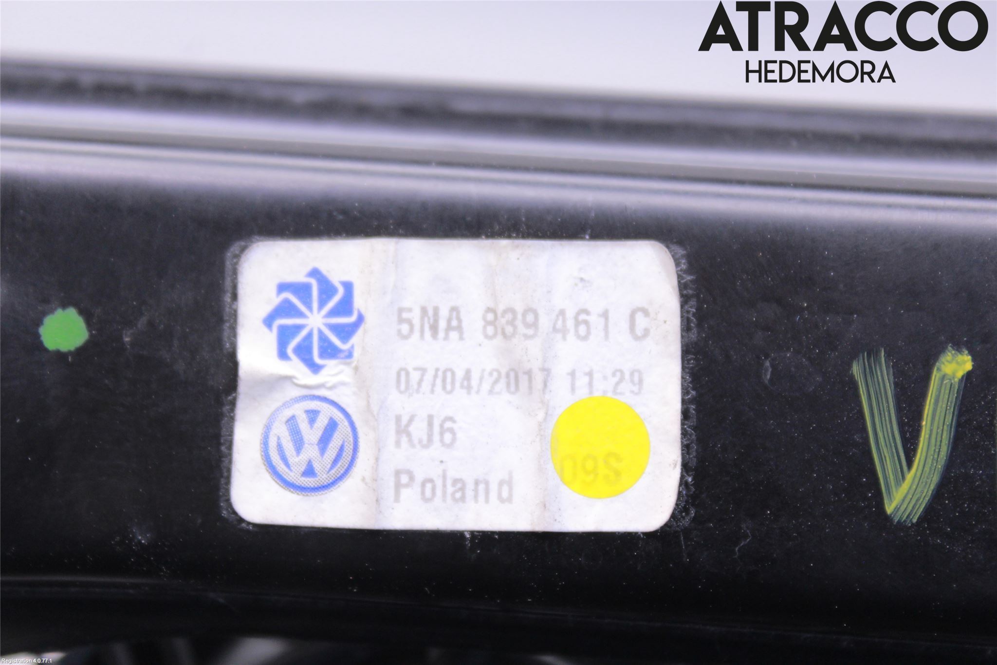 Volkswagen VW TIGUAN 16-24 Fönsterhiss El Kompl