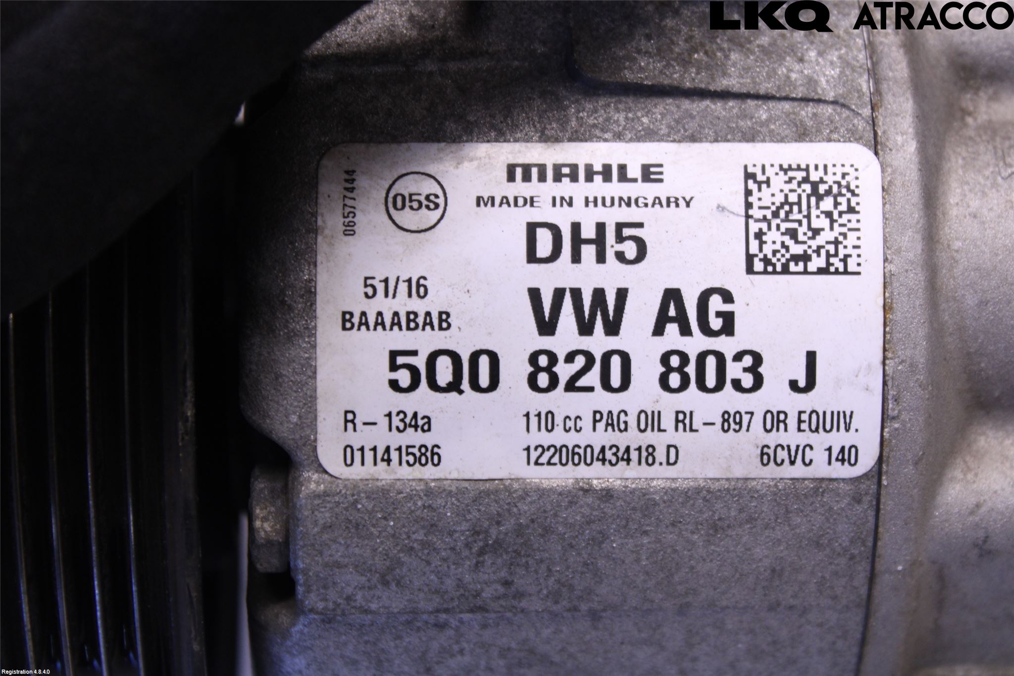 Volkswagen VW CADDY 16-20 Ac Kompressor