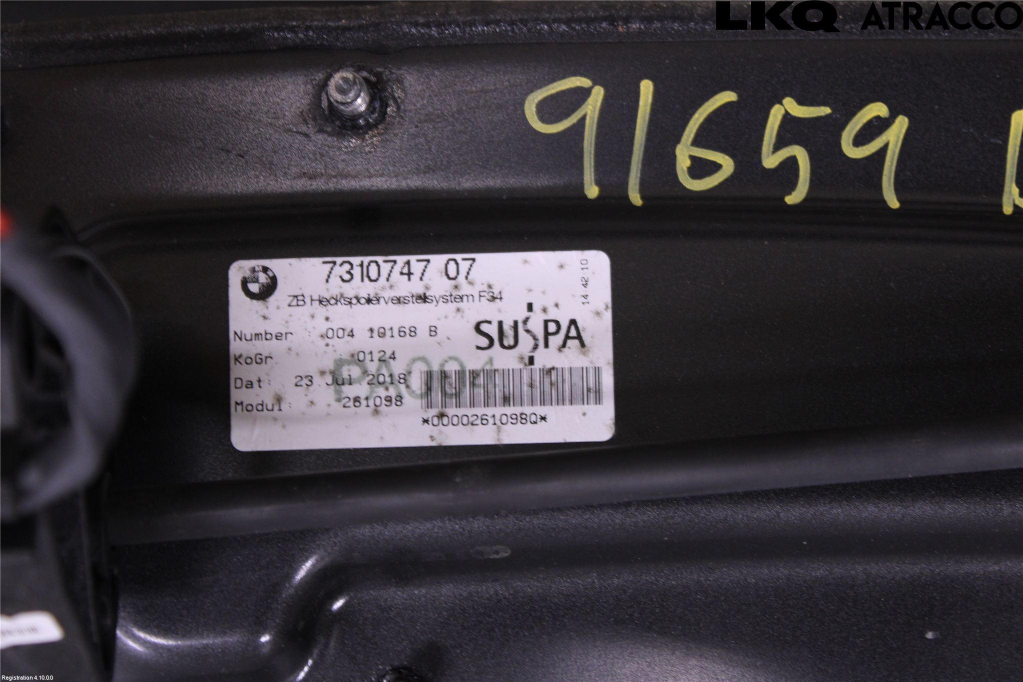 BMW 3 GT F34 13-19 Spoiler Baklucka