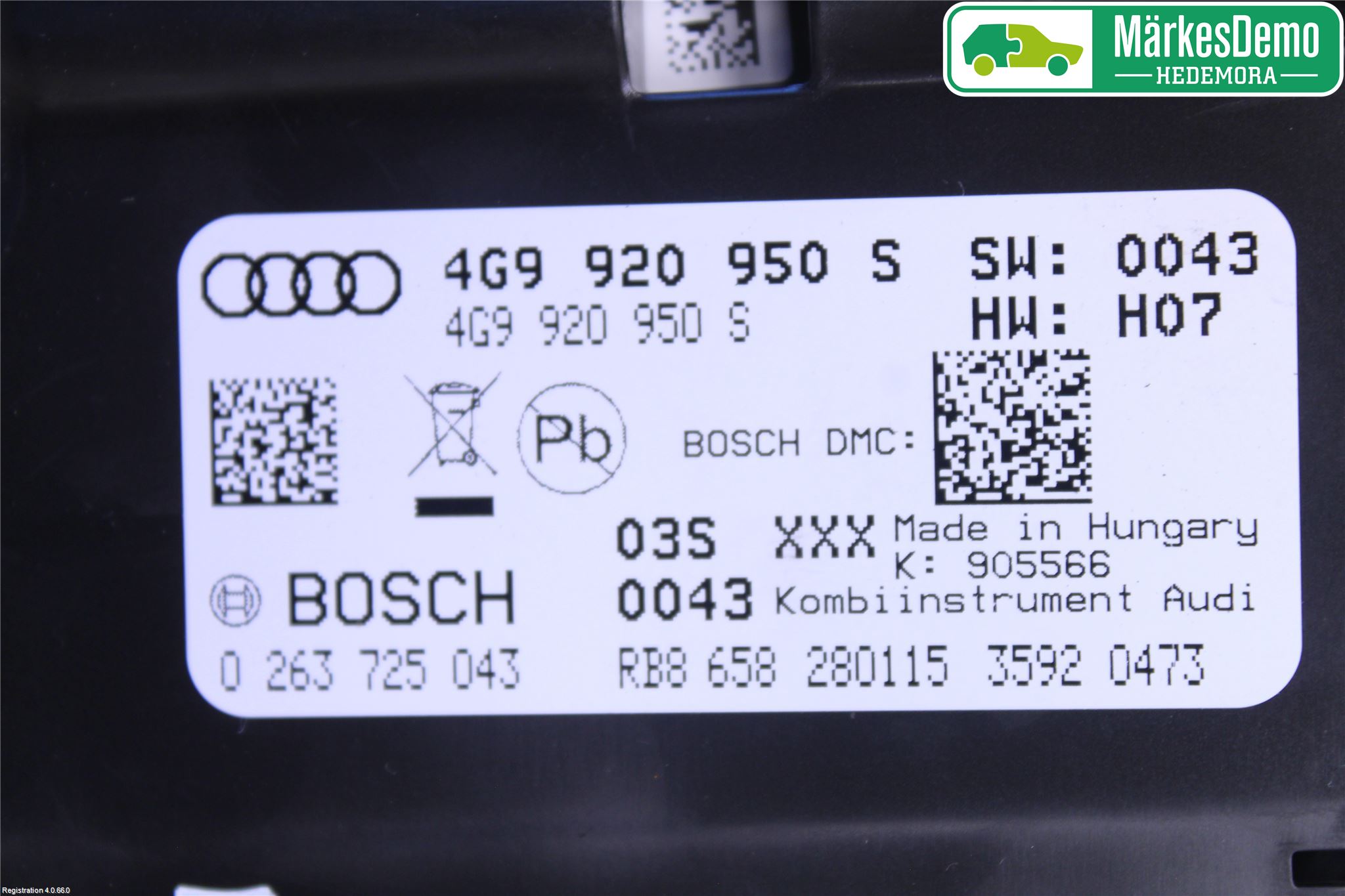 Audi A6 ALLROAD 12-18 Instrument Komb