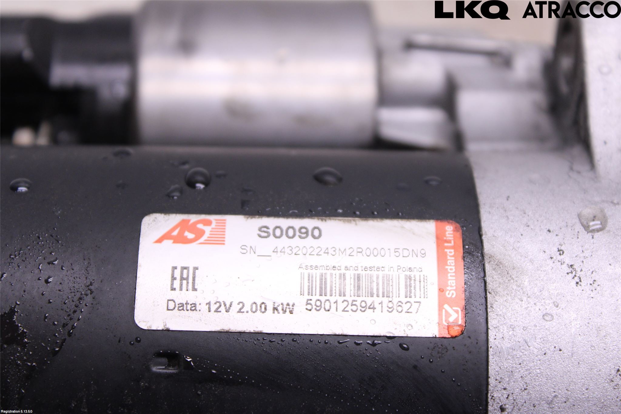 Volkswagen VW TRANSP/CARAVELLE (T5) 04-15 Startmotor Diesel