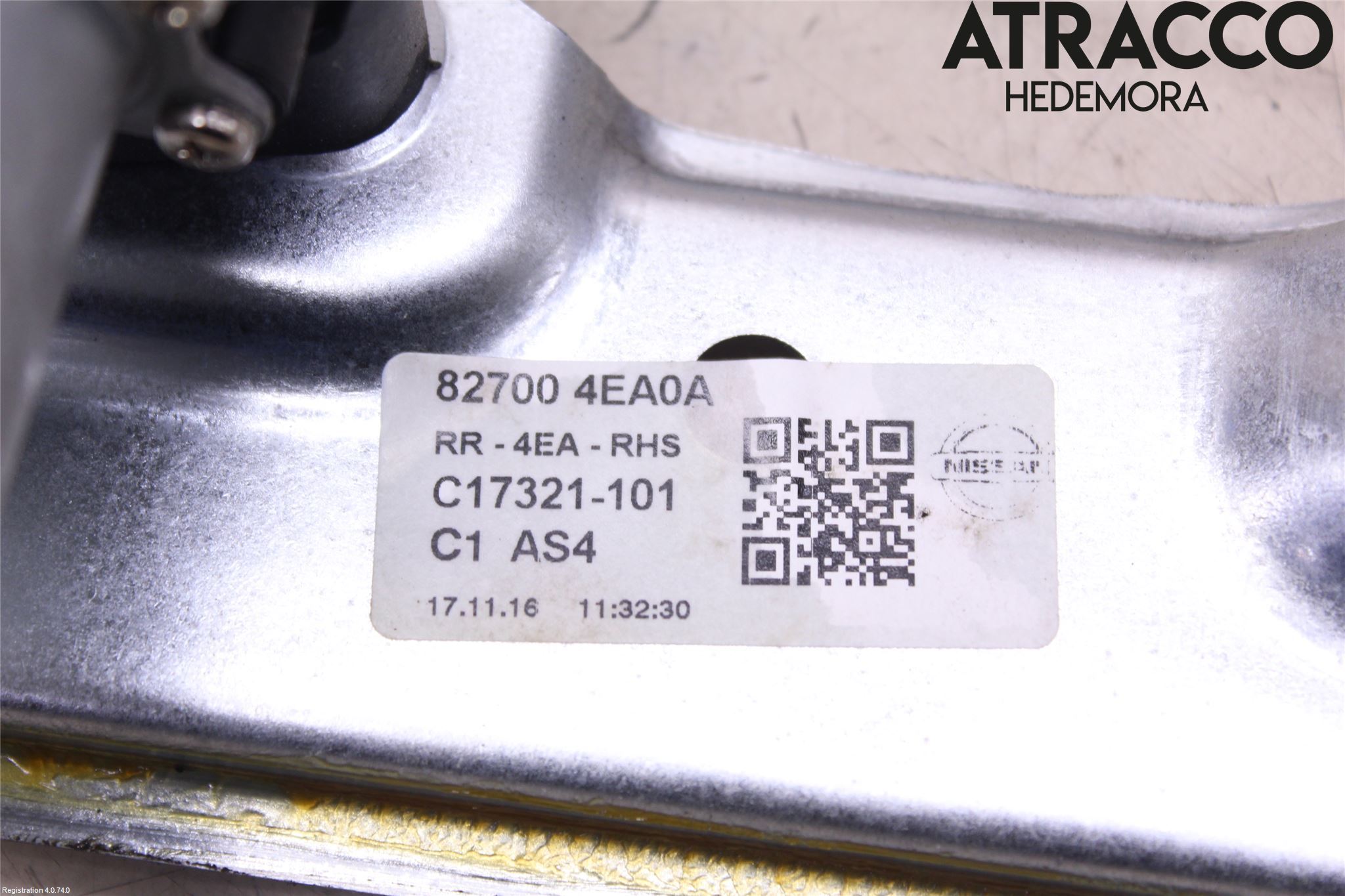 Nissan QASHQAI 14-17 Fönsterhiss El Kompl