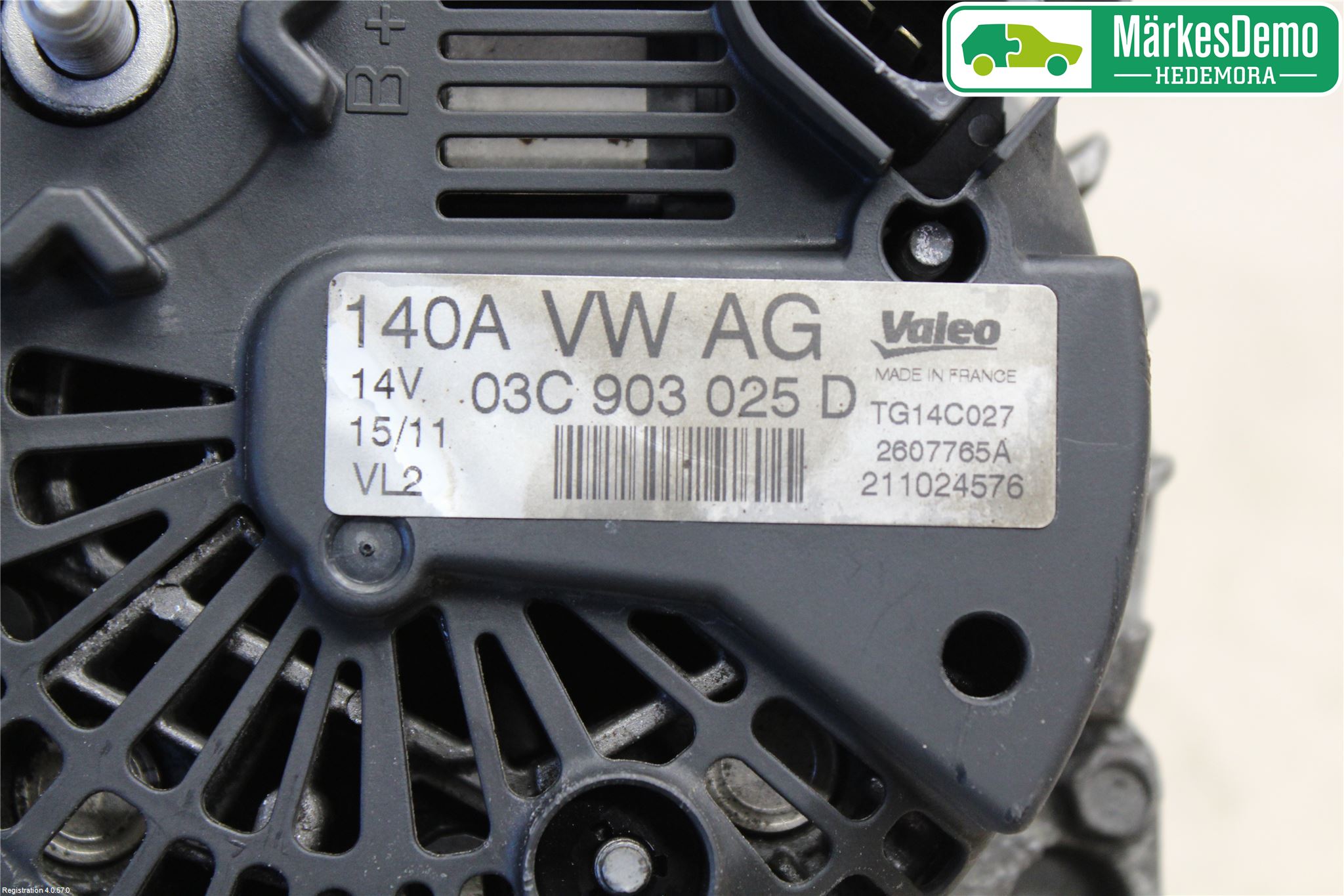 Volkswagen VW GOLF VI 09-13 Generator