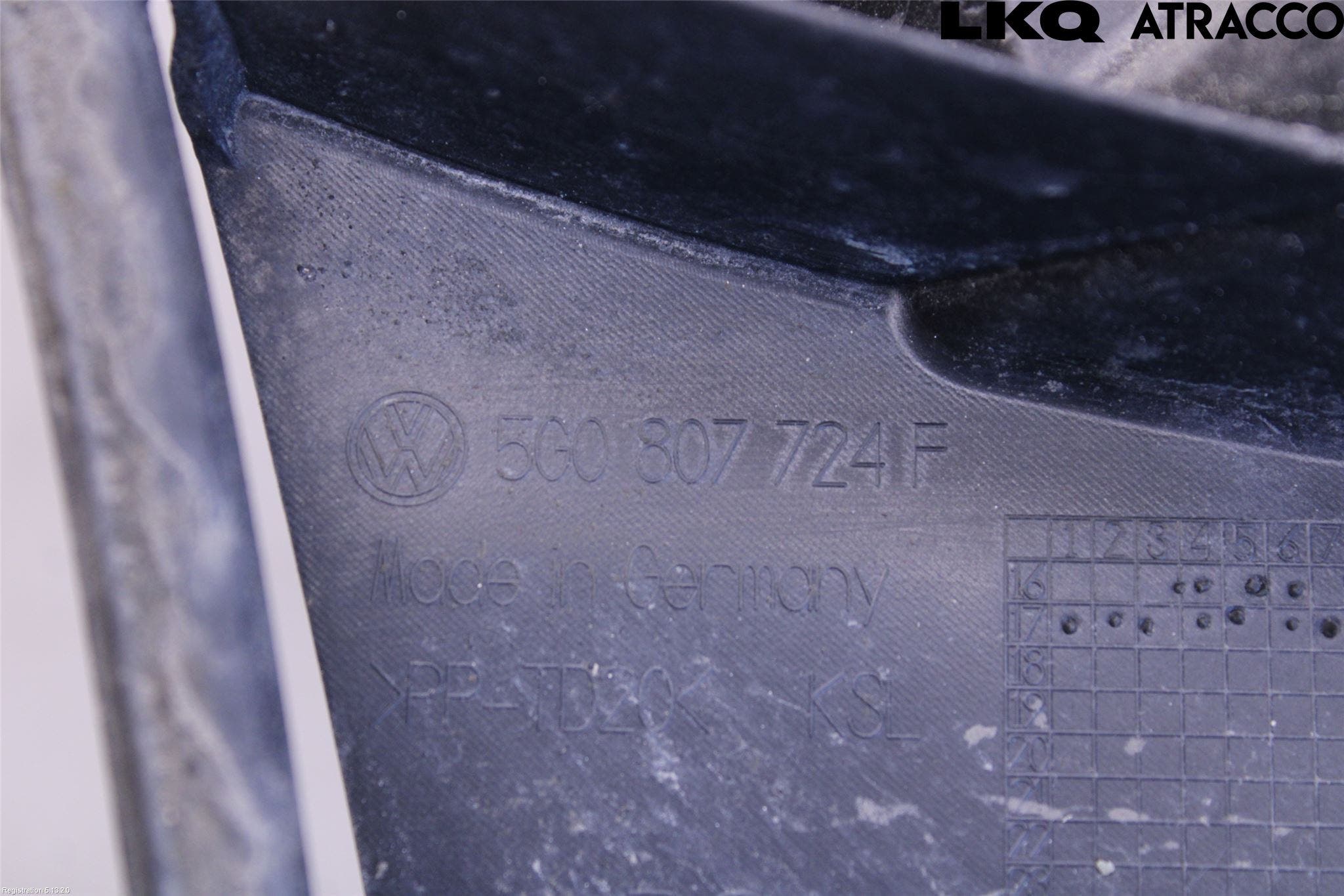 Volkswagen VW GOLF / E-GOLF VII 13-20 Stötfångarfäste Fram Hö