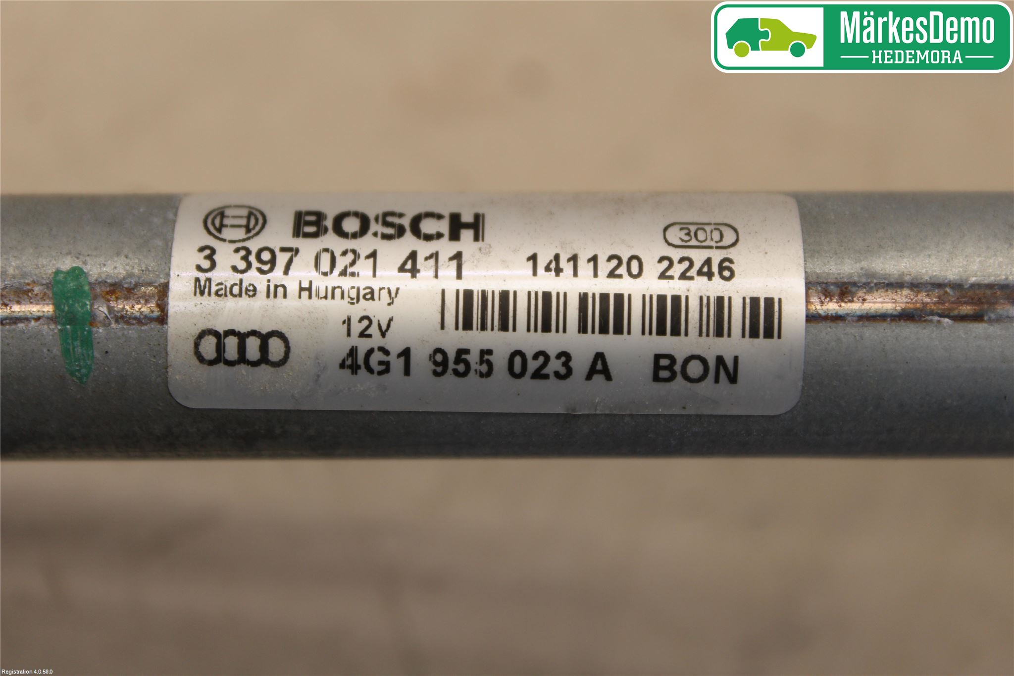 Audi A6/S6 4G 11-18 Torkarmekanism Vindruta