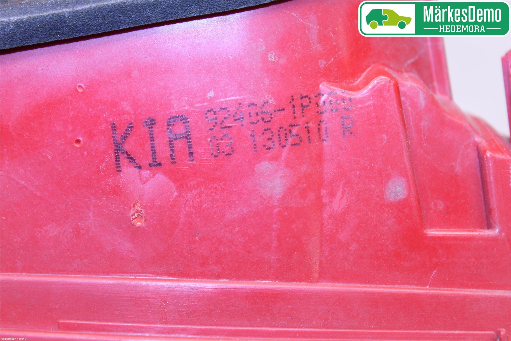 Kia VENGA 10-19 Bakljus Lucka Hö