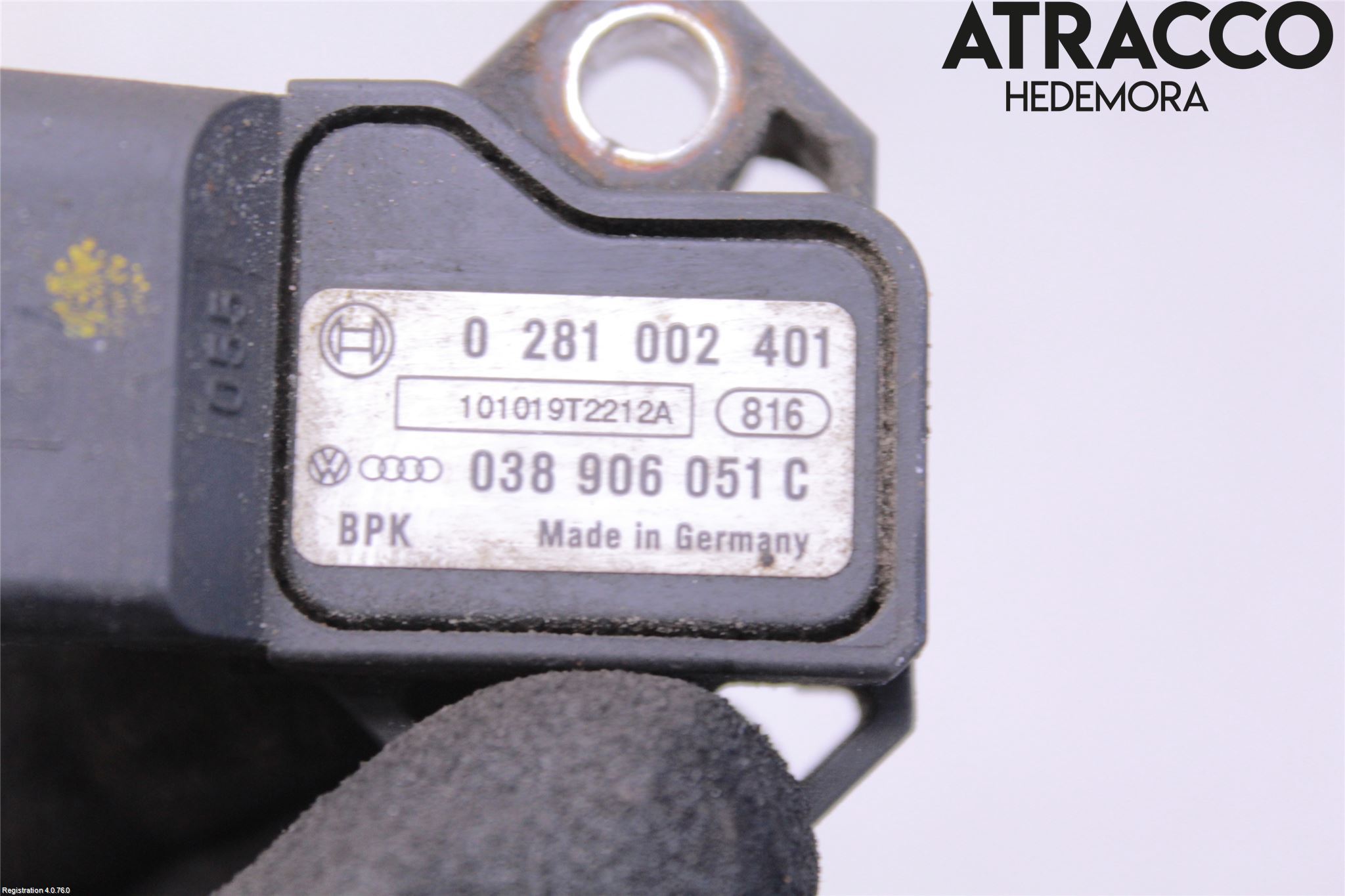 Volkswagen VW TOURAN 10-15 Givare Laddluftstryck