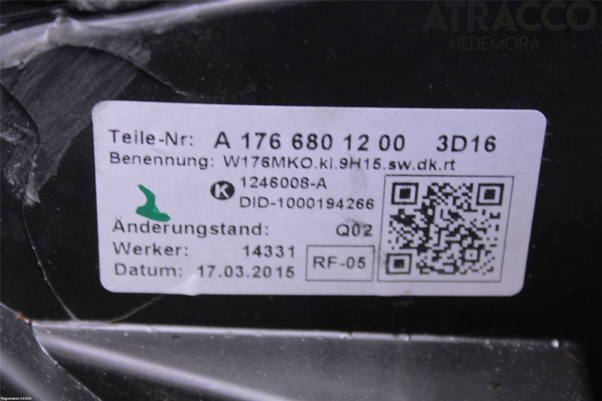 Mercedes-Benz MB CLA-KLASS (C117/X117) 13-19 Inr Tunnelfack