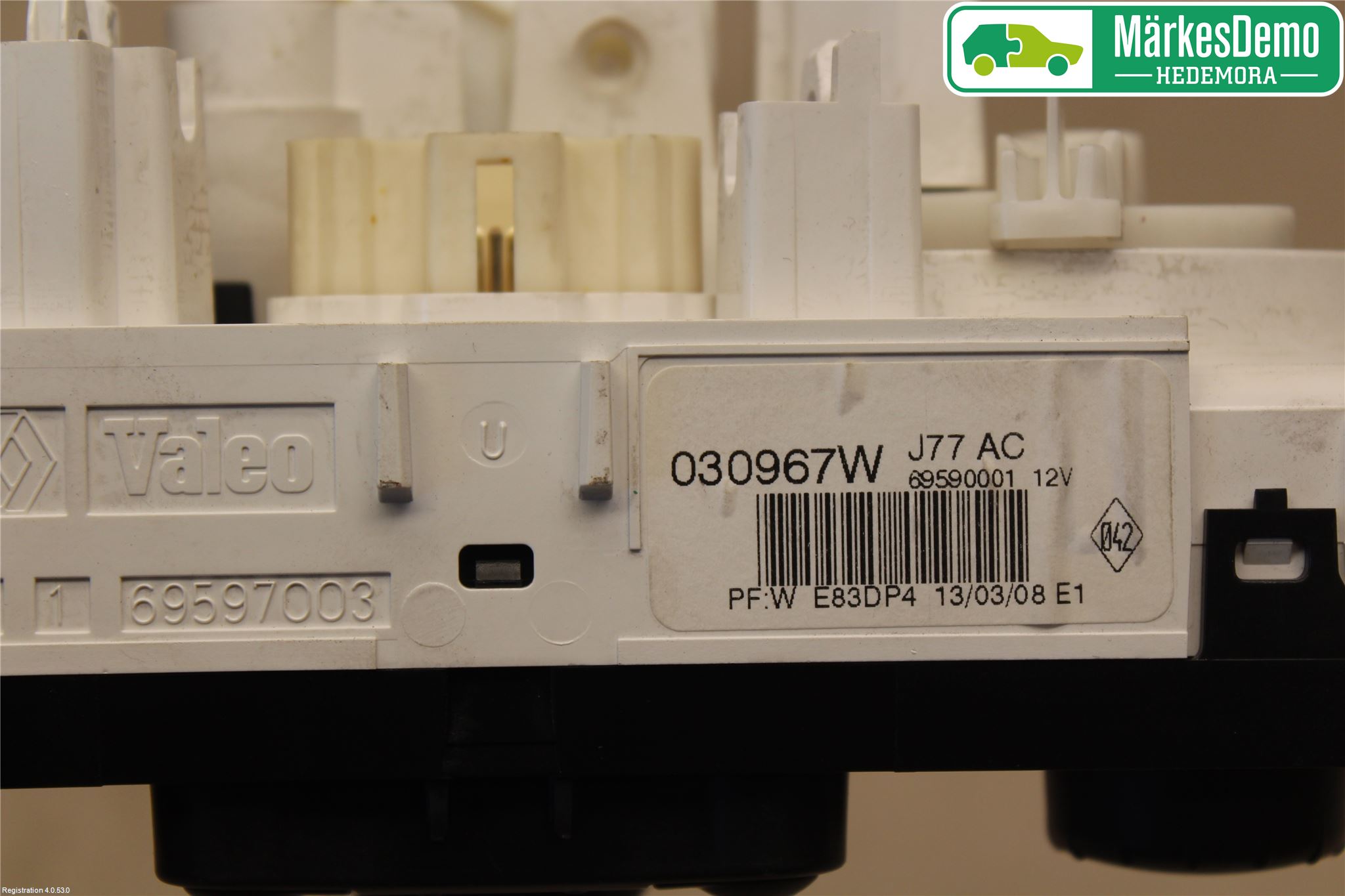 Renault CLIO III  06-09 Ac Styrenhet Ac Manöveren