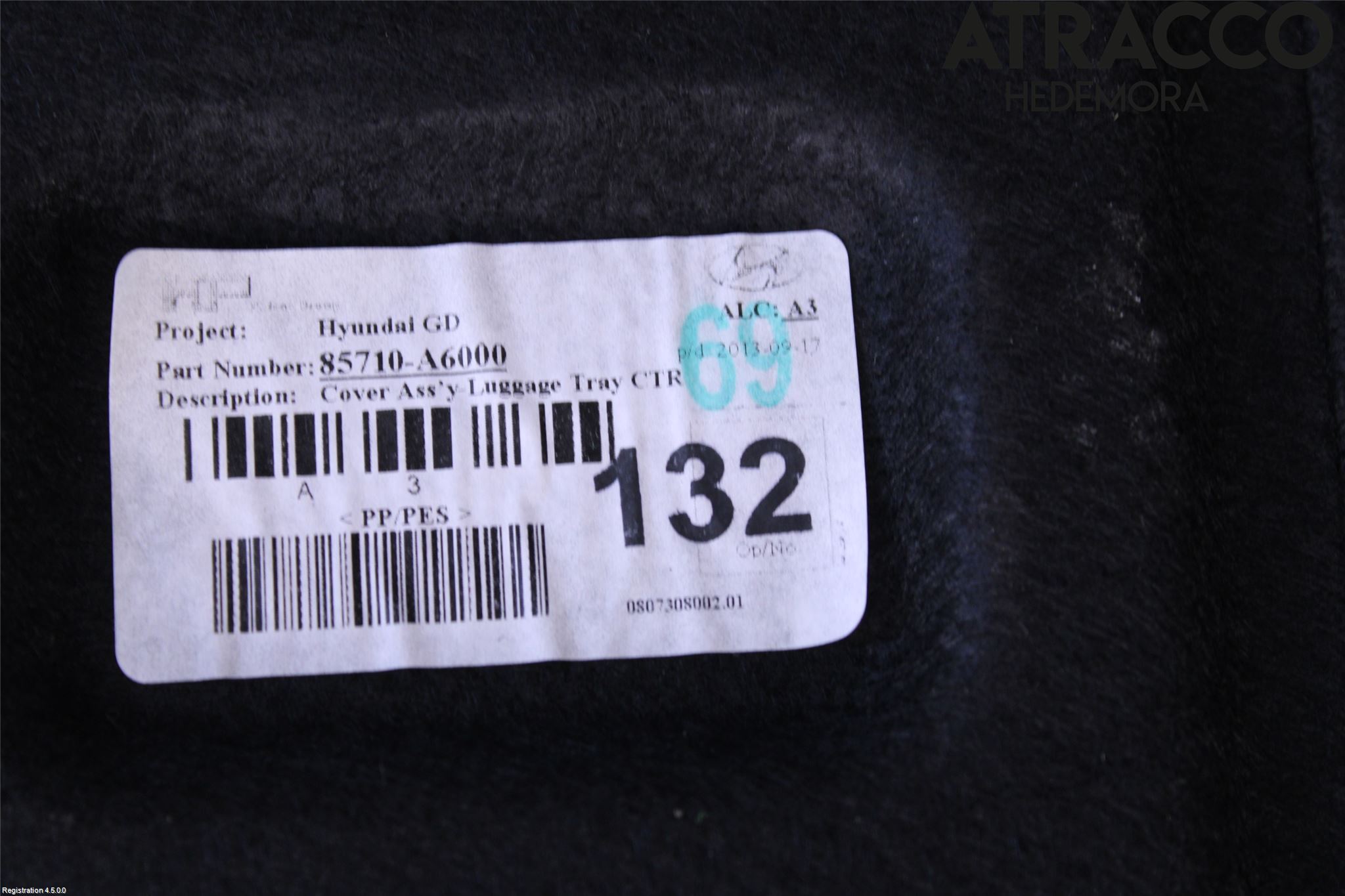 Hyundai i30 GD 13-17 Inrbagagerumklädsel-Golv