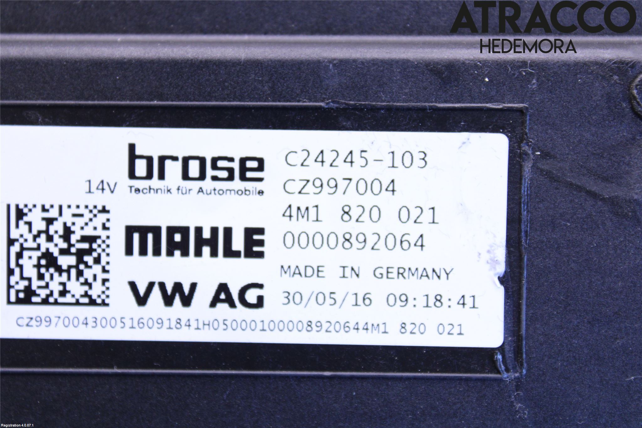 Audi A4/S4 B9 16-19 Ac Värmefläkt