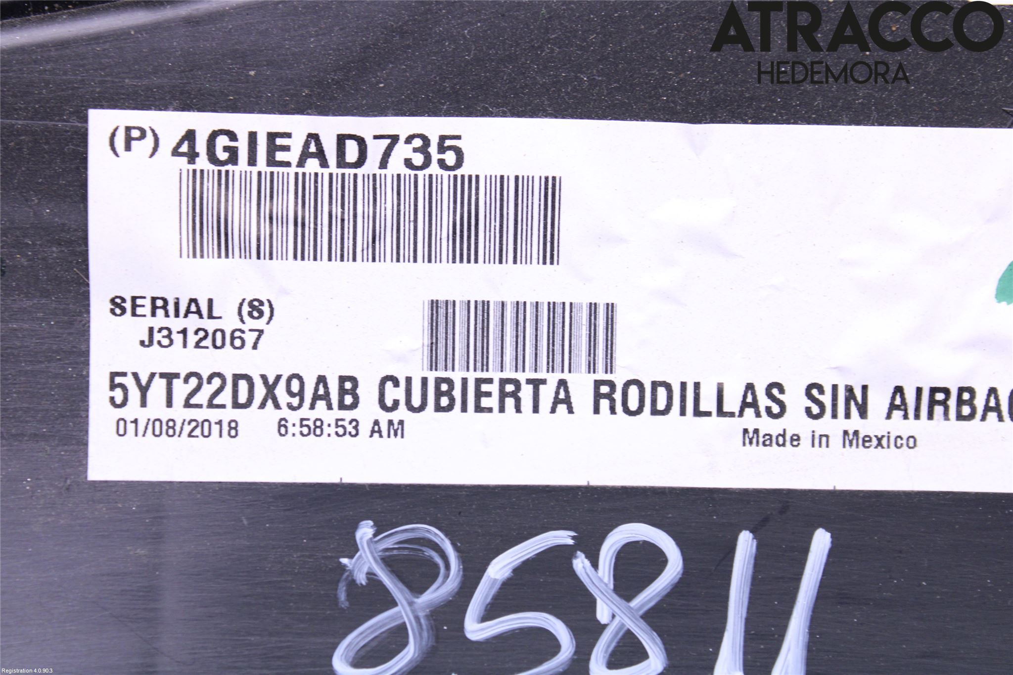 Jeep COMPASS Instrumentbräda Sparkskydd