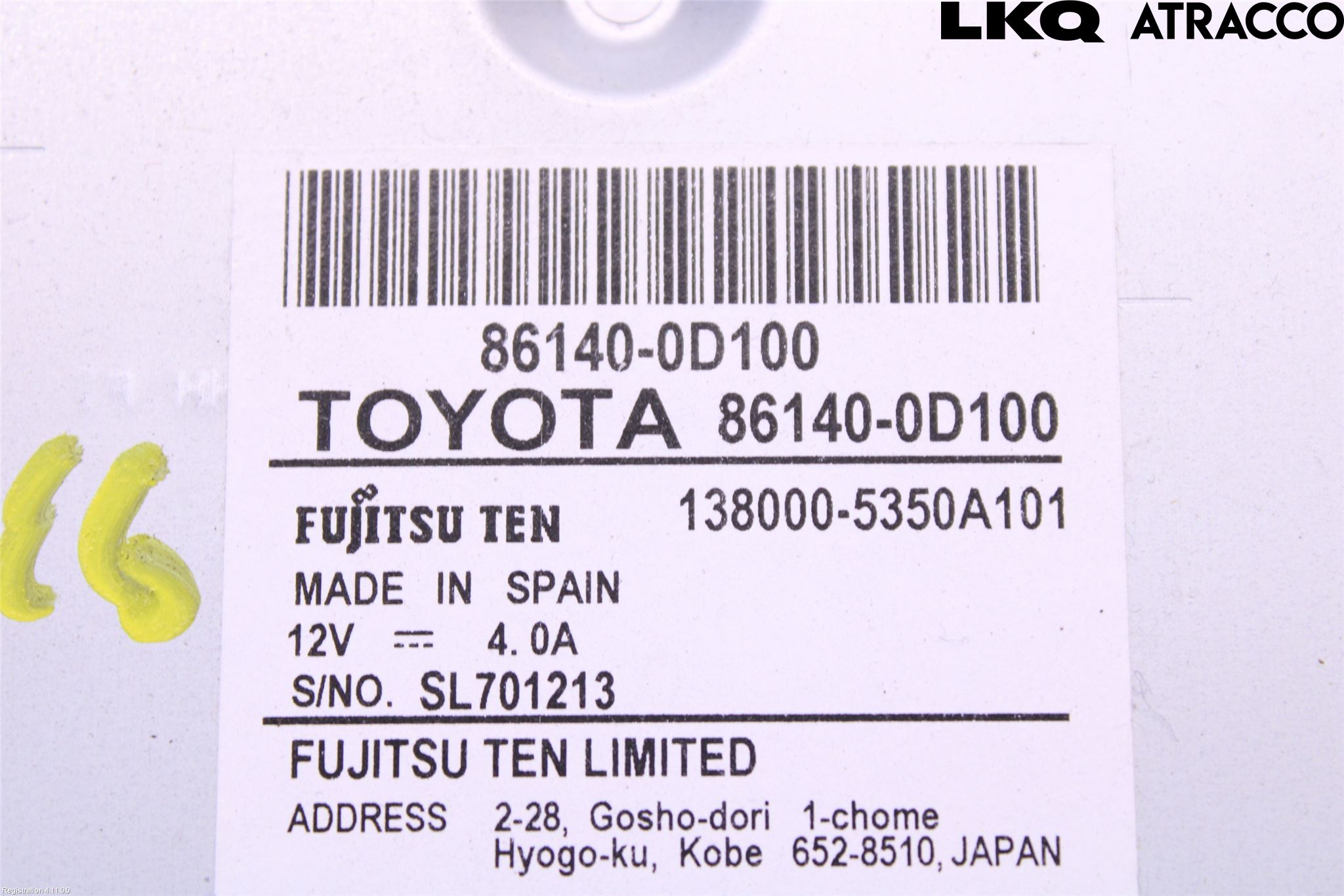 Toyota YARIS XP130 15-20 Cd Radio - Multimediapanel