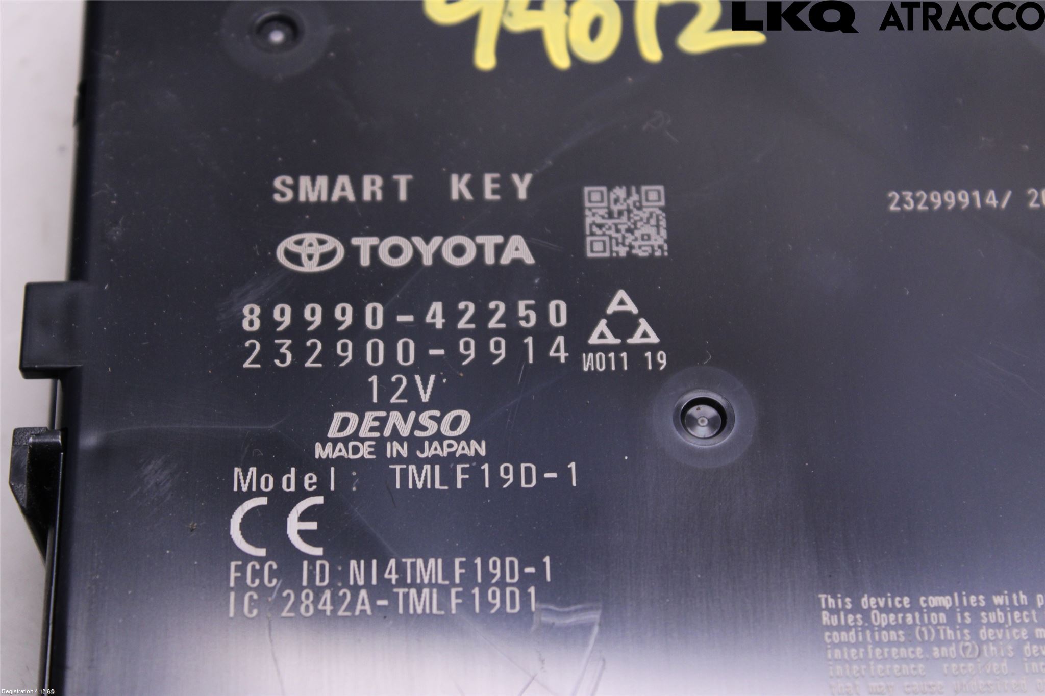Toyota RAV4 19- Styrenhet Nyckellöst System