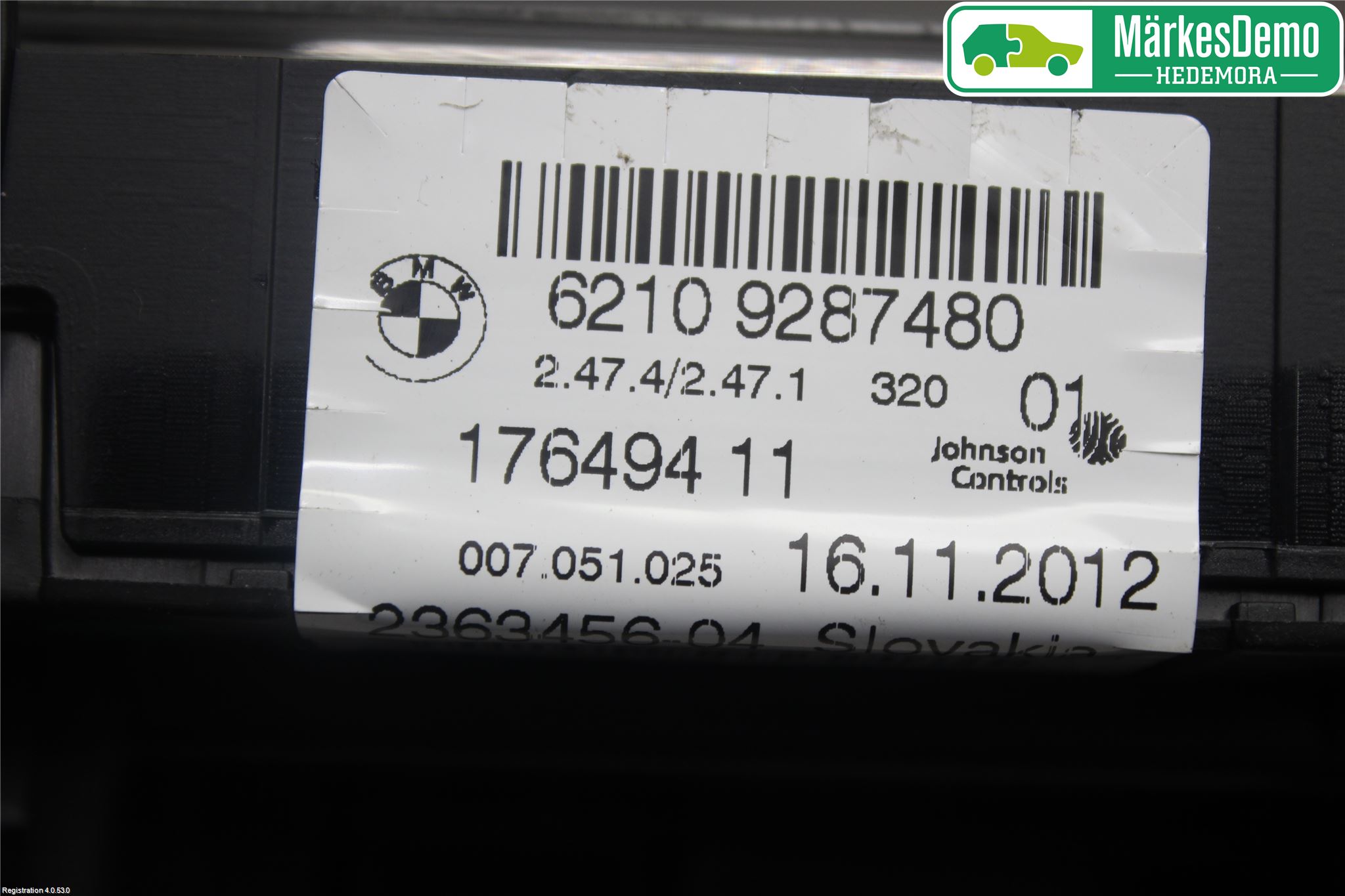 BMW 3 F30/F31/F80 12-19 Instrument Komb