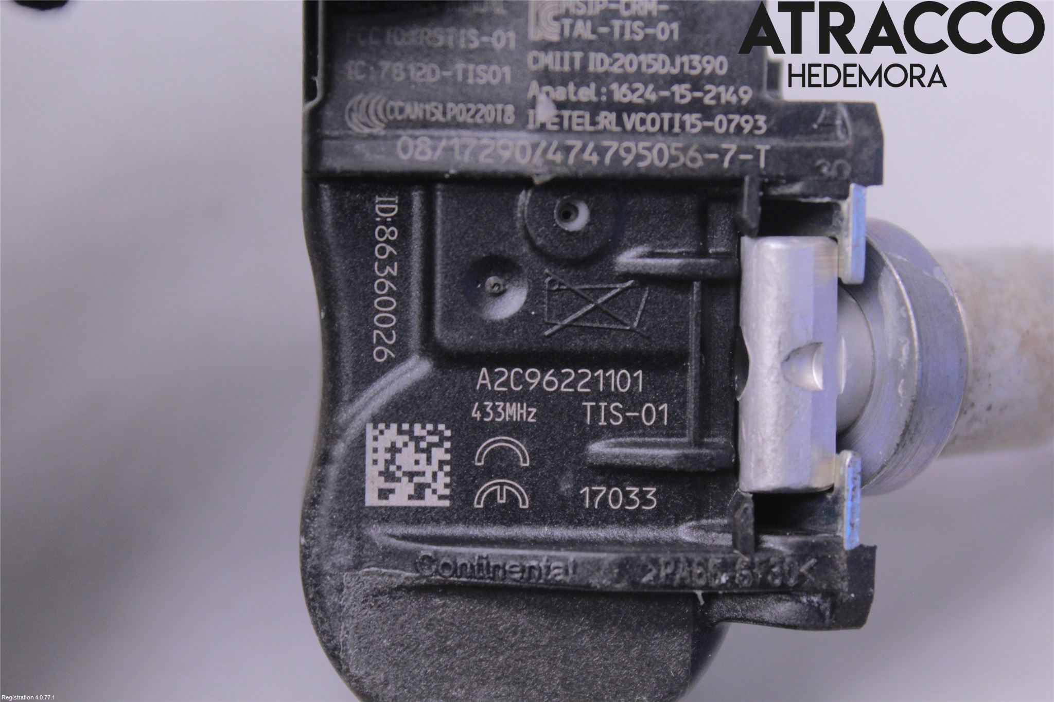 Kia NIRO (DE) 17-22 Givare Däcktryck