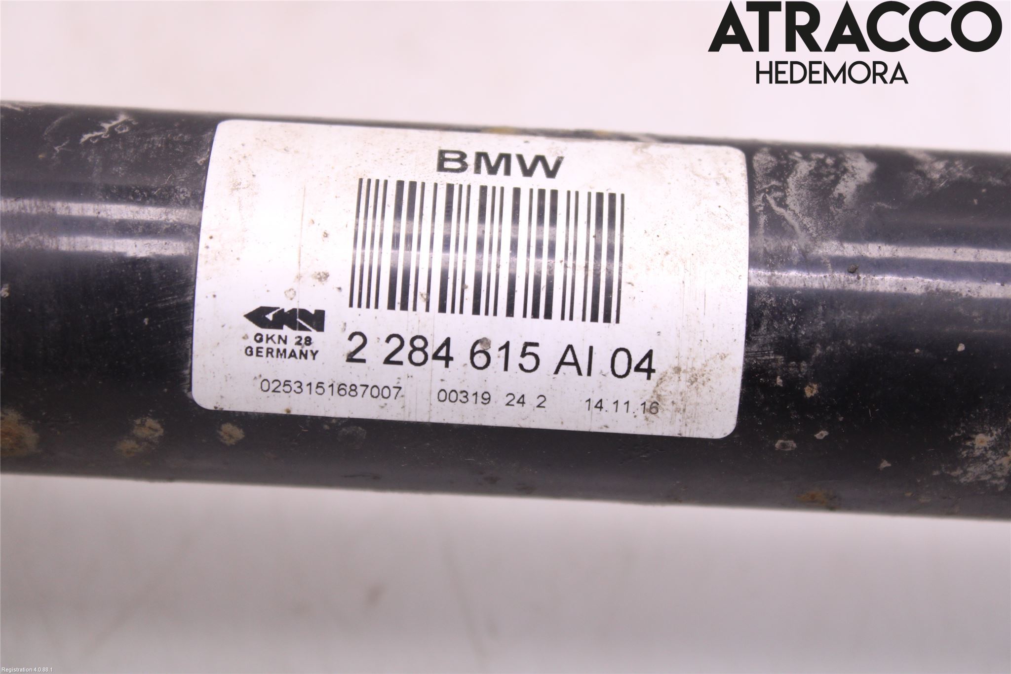 BMW 4 F32/F33/F82/F83 13-20 Drivaxel Bak Vänster
