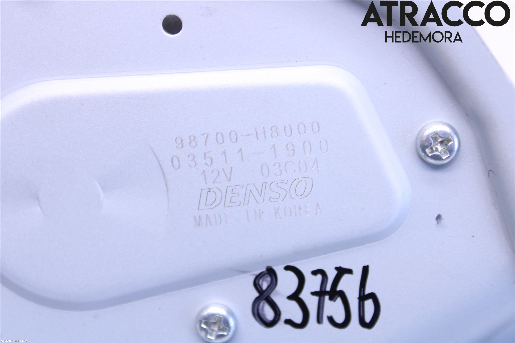 Kia RIO 17- Torkarmotor Baklucka