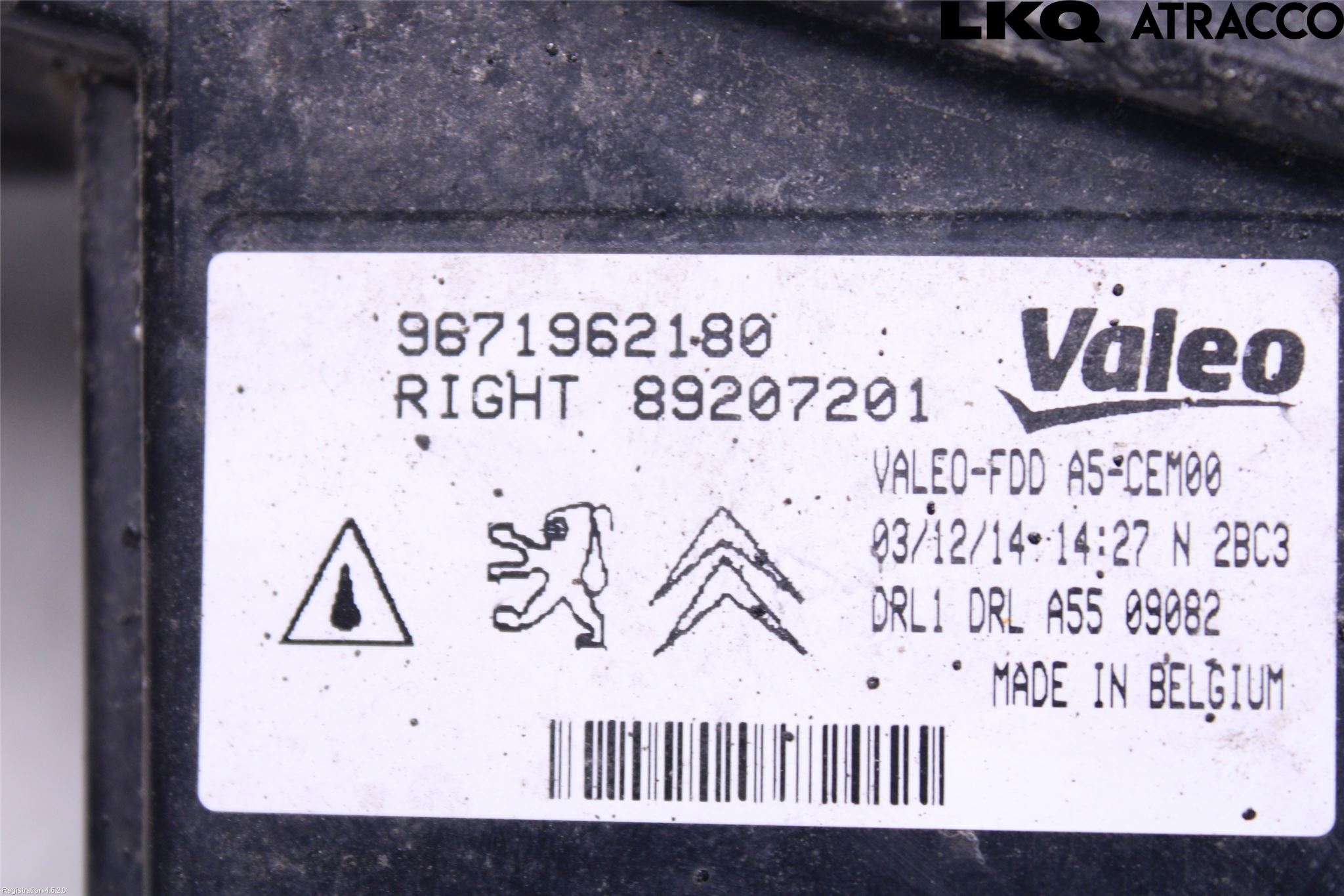 Citroen DS3 Positionsljus Fram Hö