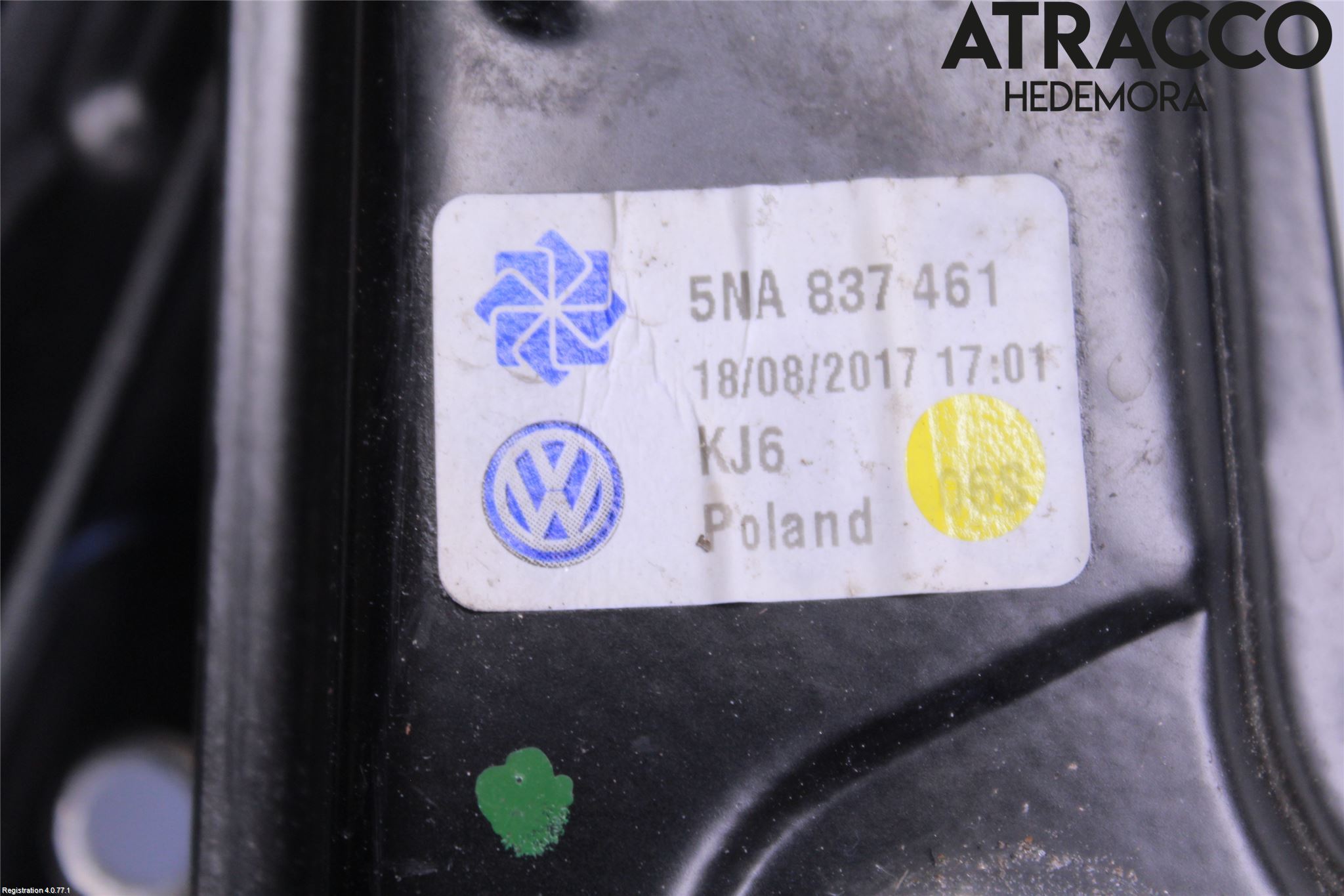 Volkswagen VW TIGUAN 16-24 Fönsterhiss El Kompl