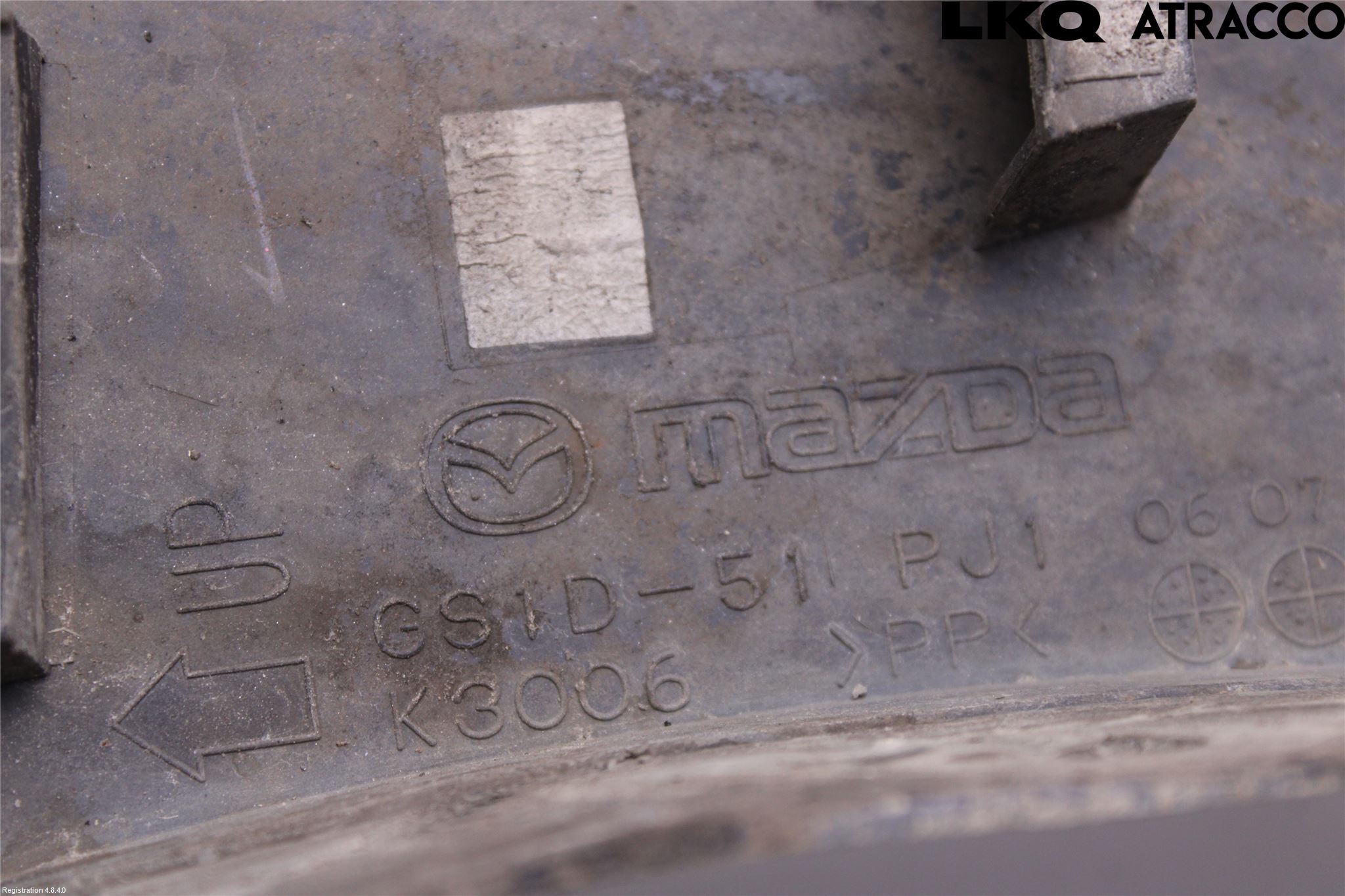 Mazda 6 08-13 List Framskärm Hö