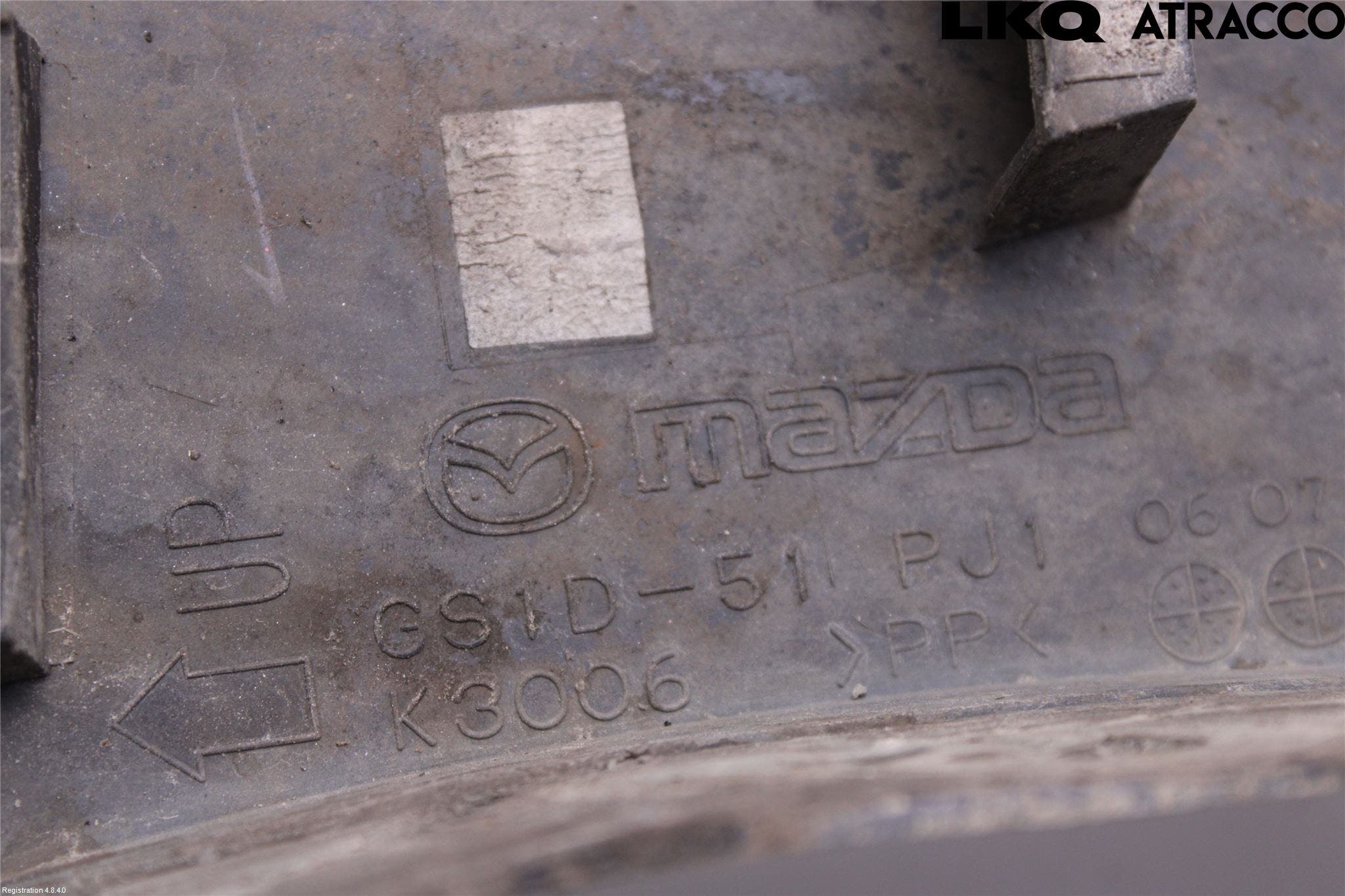 Mazda 6 08-13 List Framskärm Hö