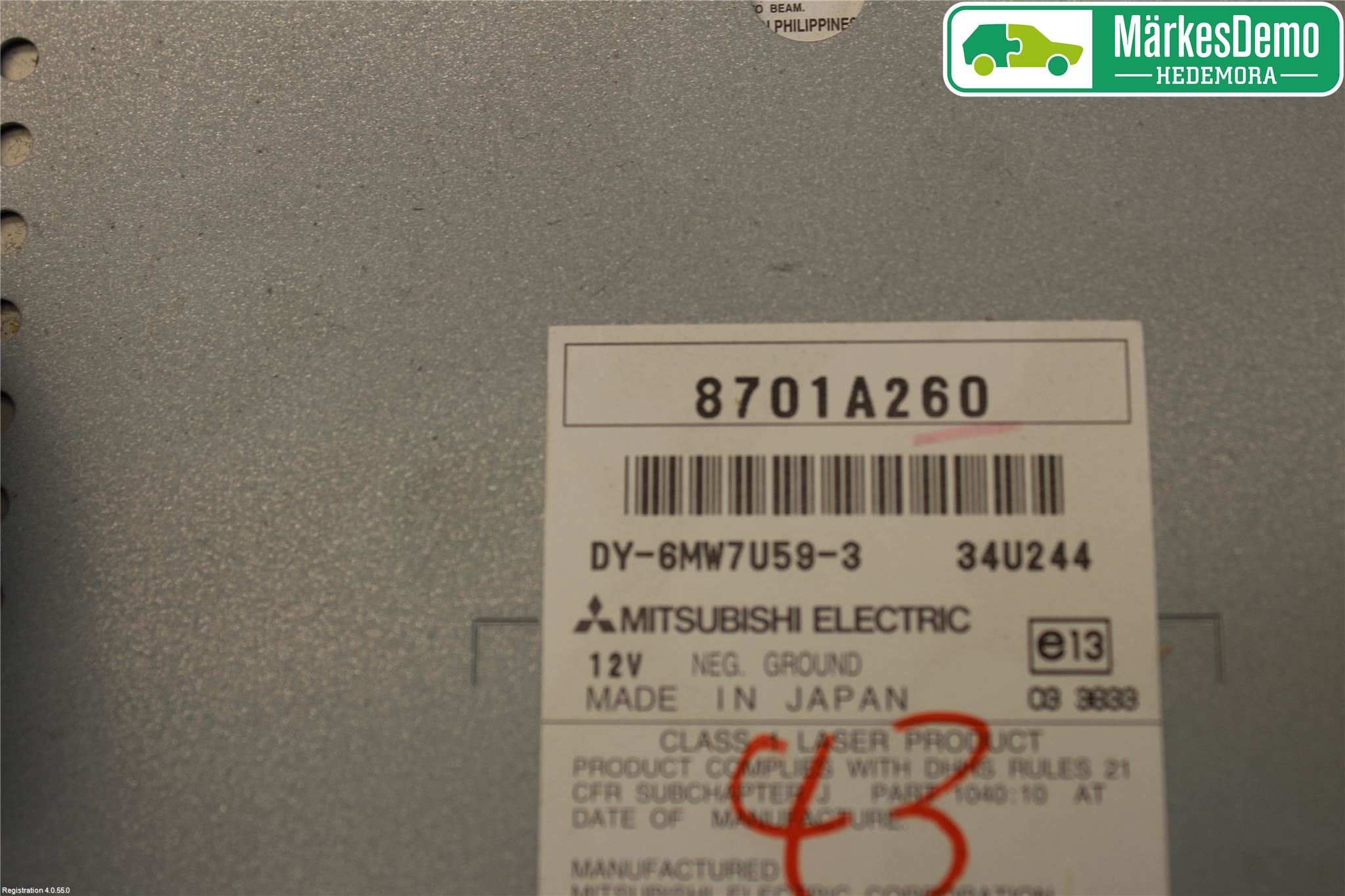 Citroen C-CROSSER Cd Radio - Multimediapanel