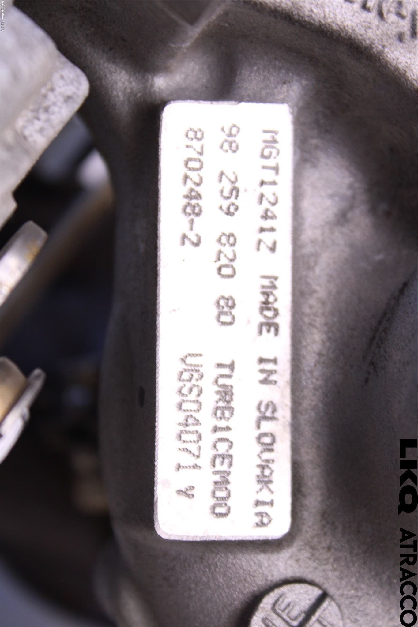 Peugeot 2008 13-20 Turboaggregat