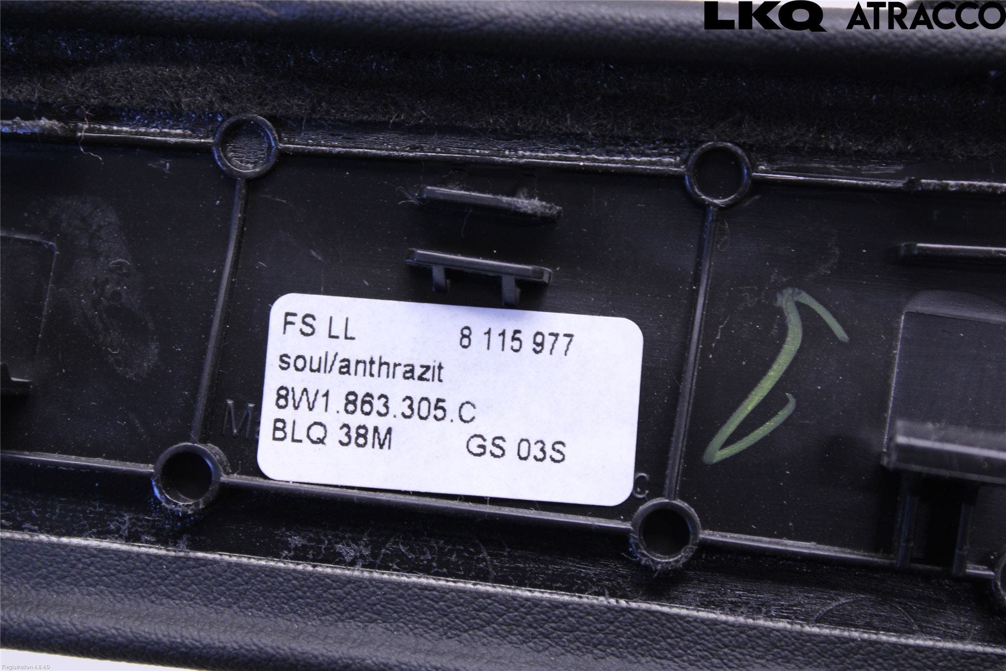 Audi A5 17- Inr Tunnelfack