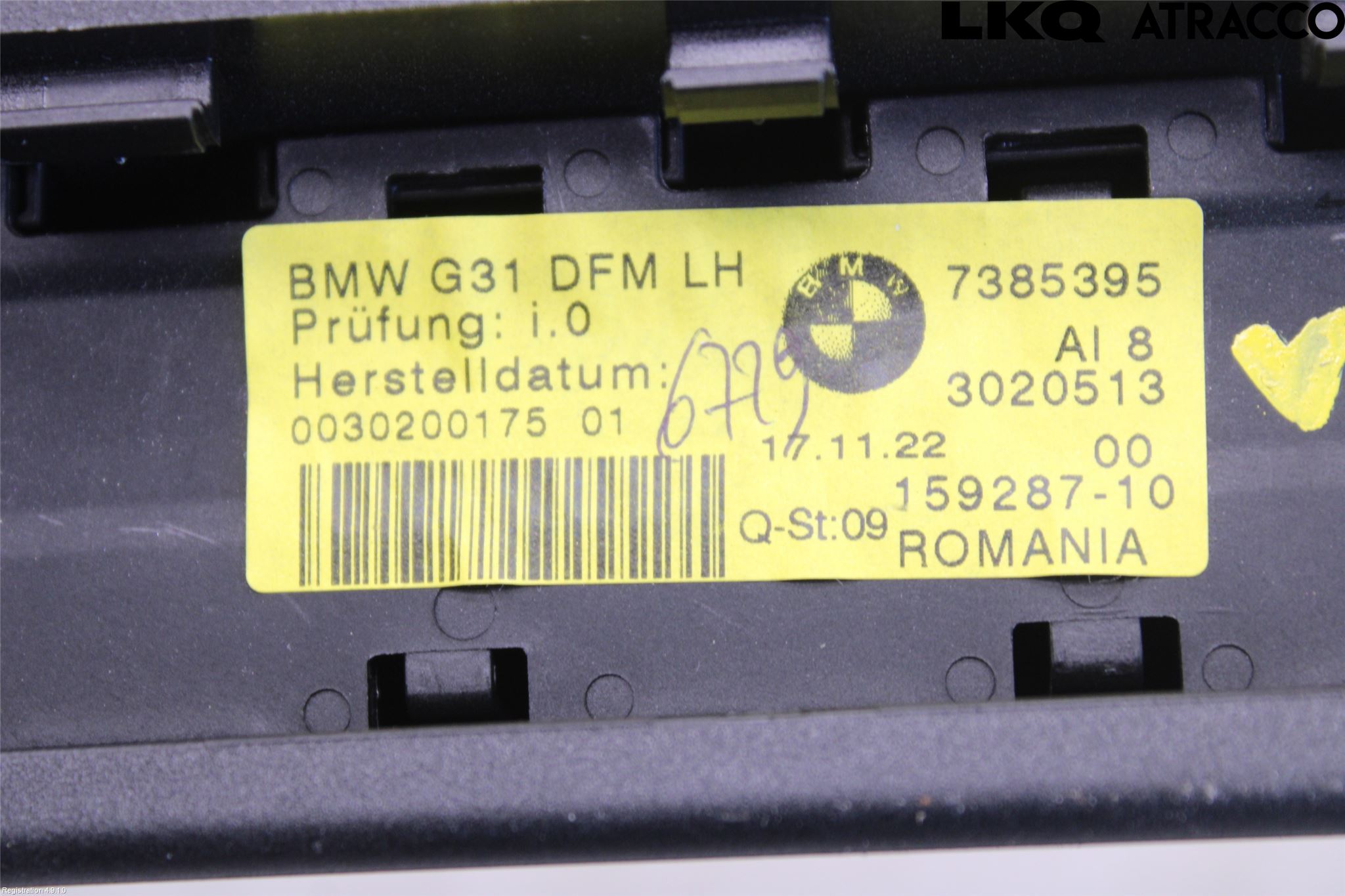 BMW 5 G30/G31/F90 17-23 Insynskydd