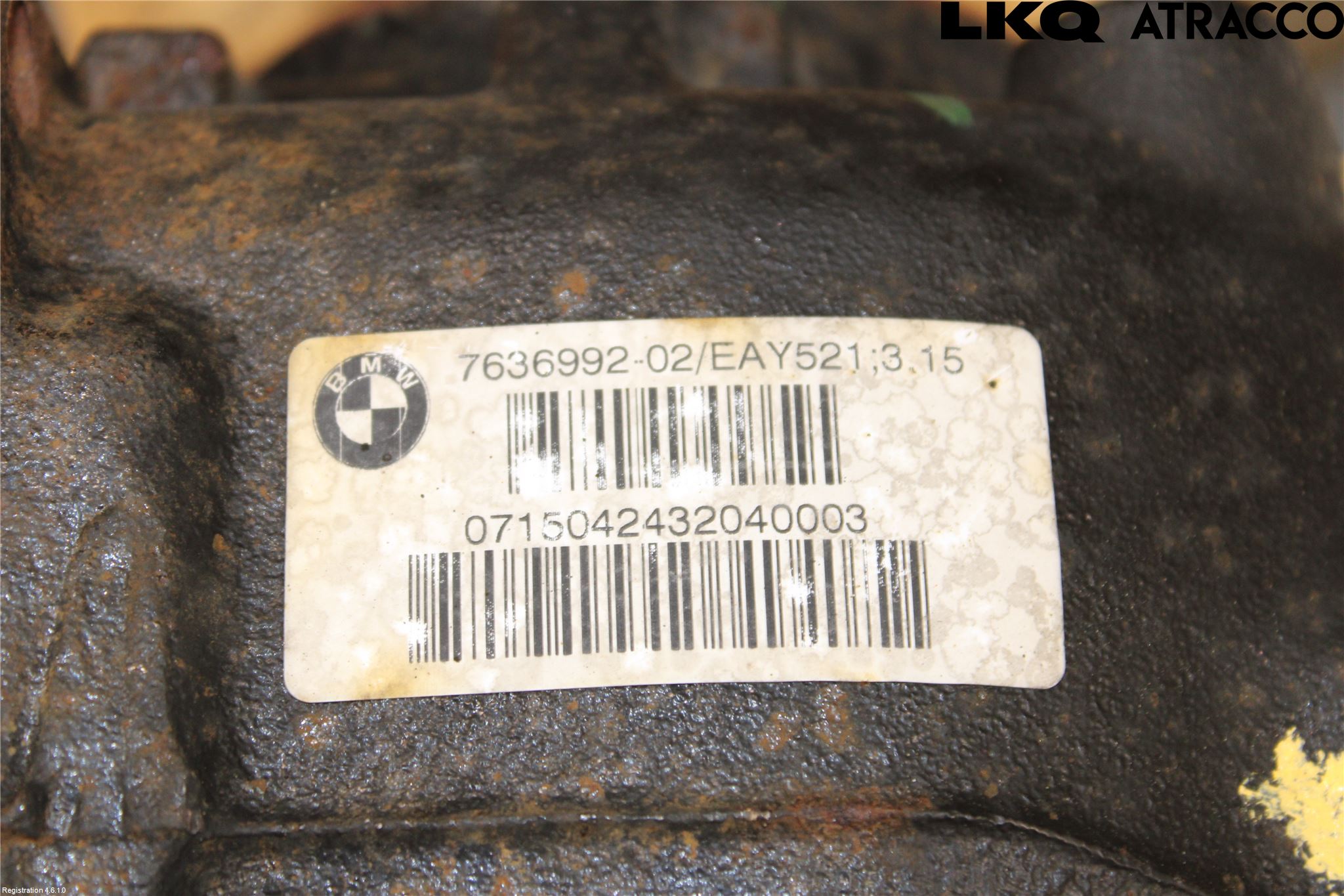 BMW X6 F16 14-19 Bakväxel-Diff