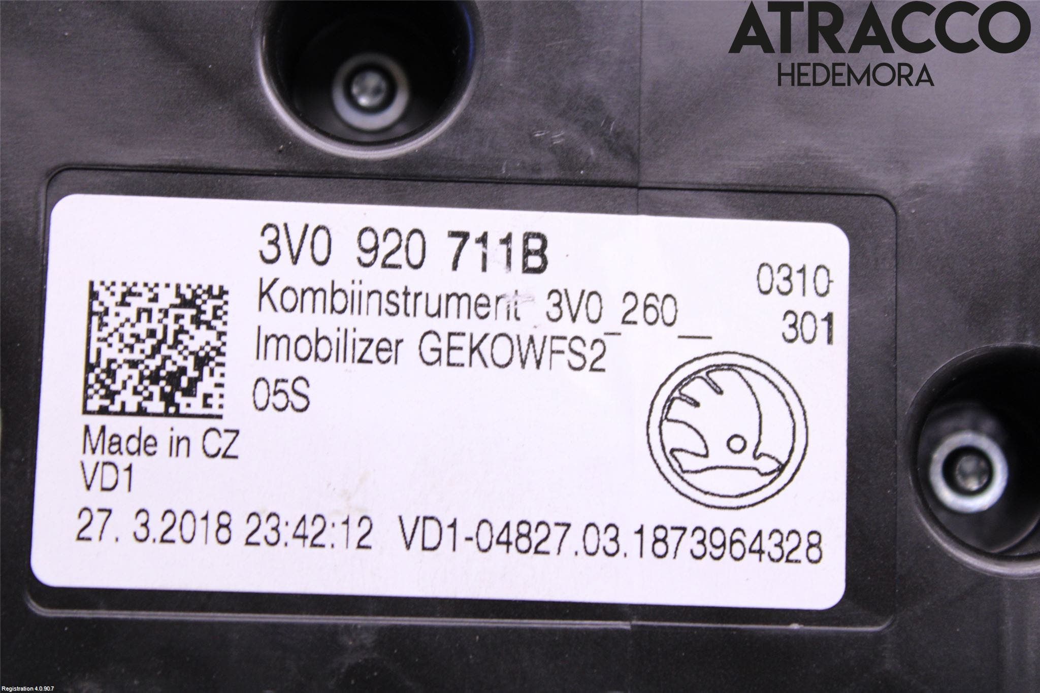 Skoda SUPERB 16-24 Instrument Komb