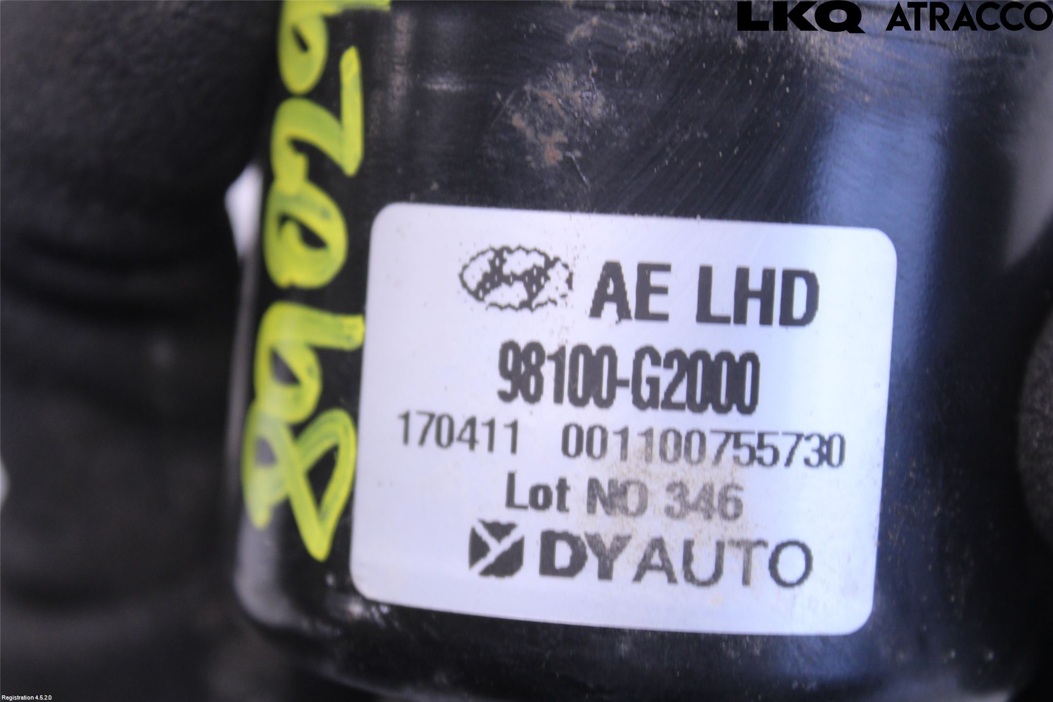 Hyundai IONIQ AE 17-22 Torkarmotor Vindruta
