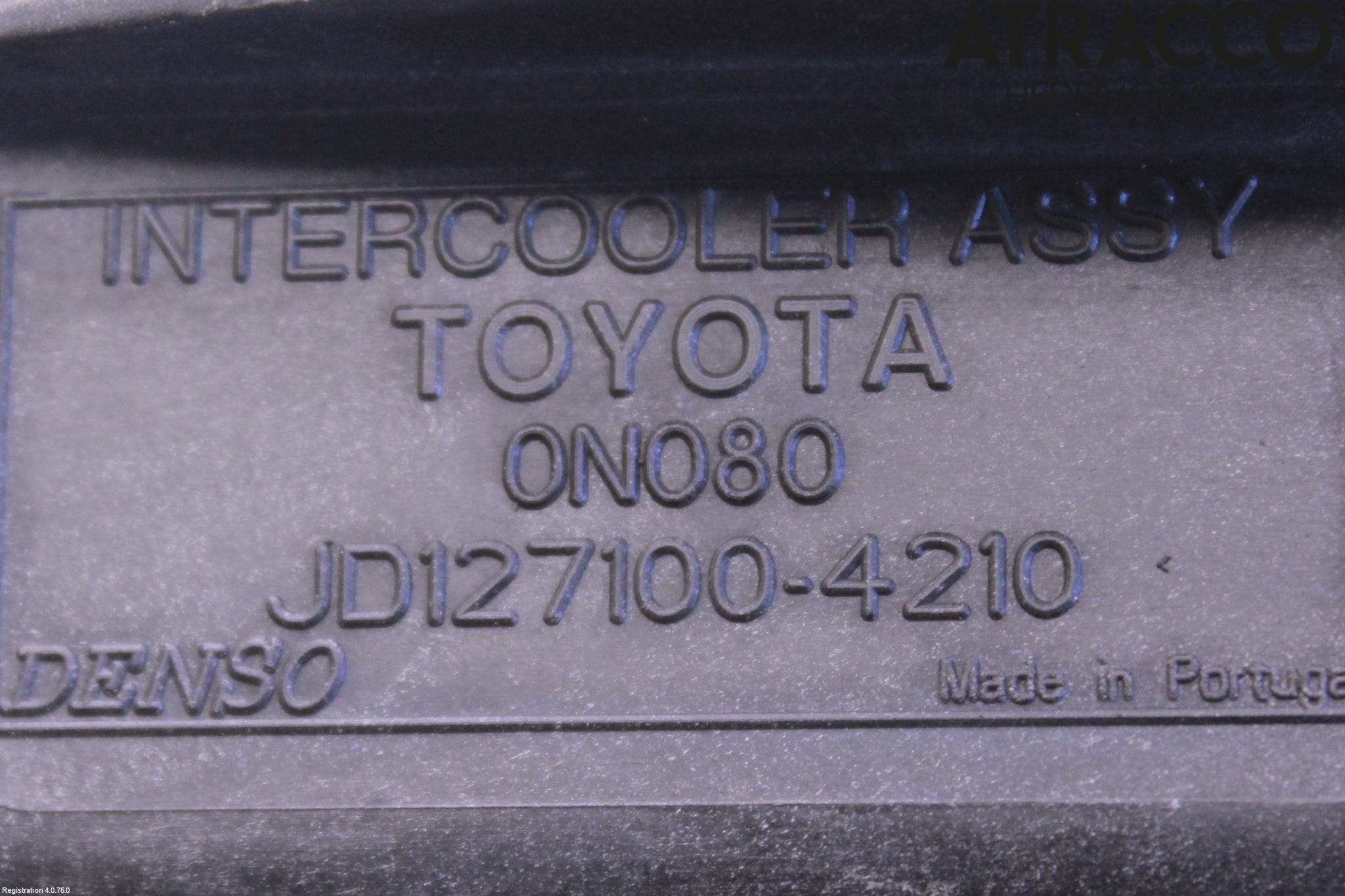 Toyota AURIS 13-19 Laddluft-Intercooler Kyl